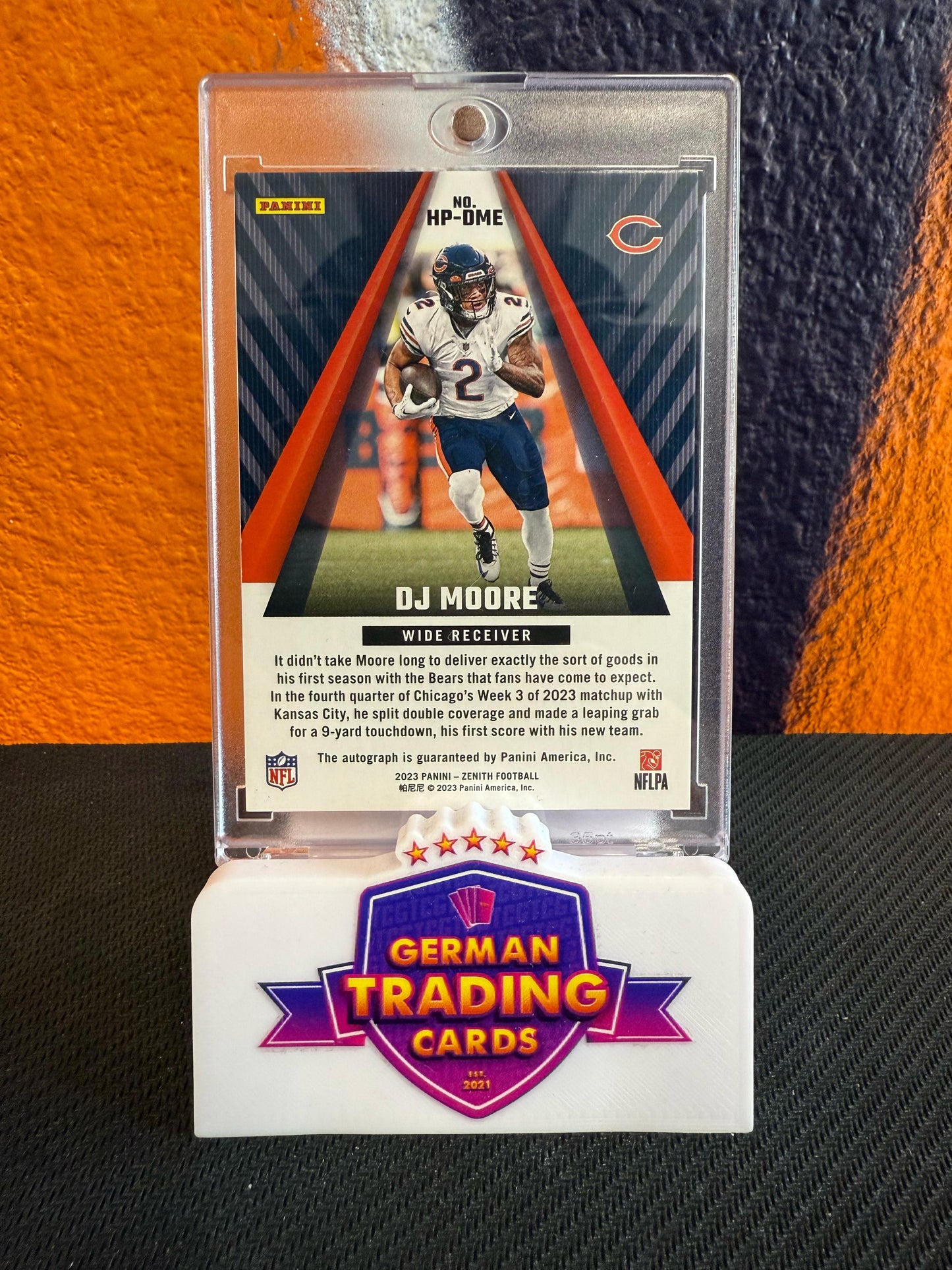 DJ Moore High Point Signatures 01/25 - Panini Zenith 2023