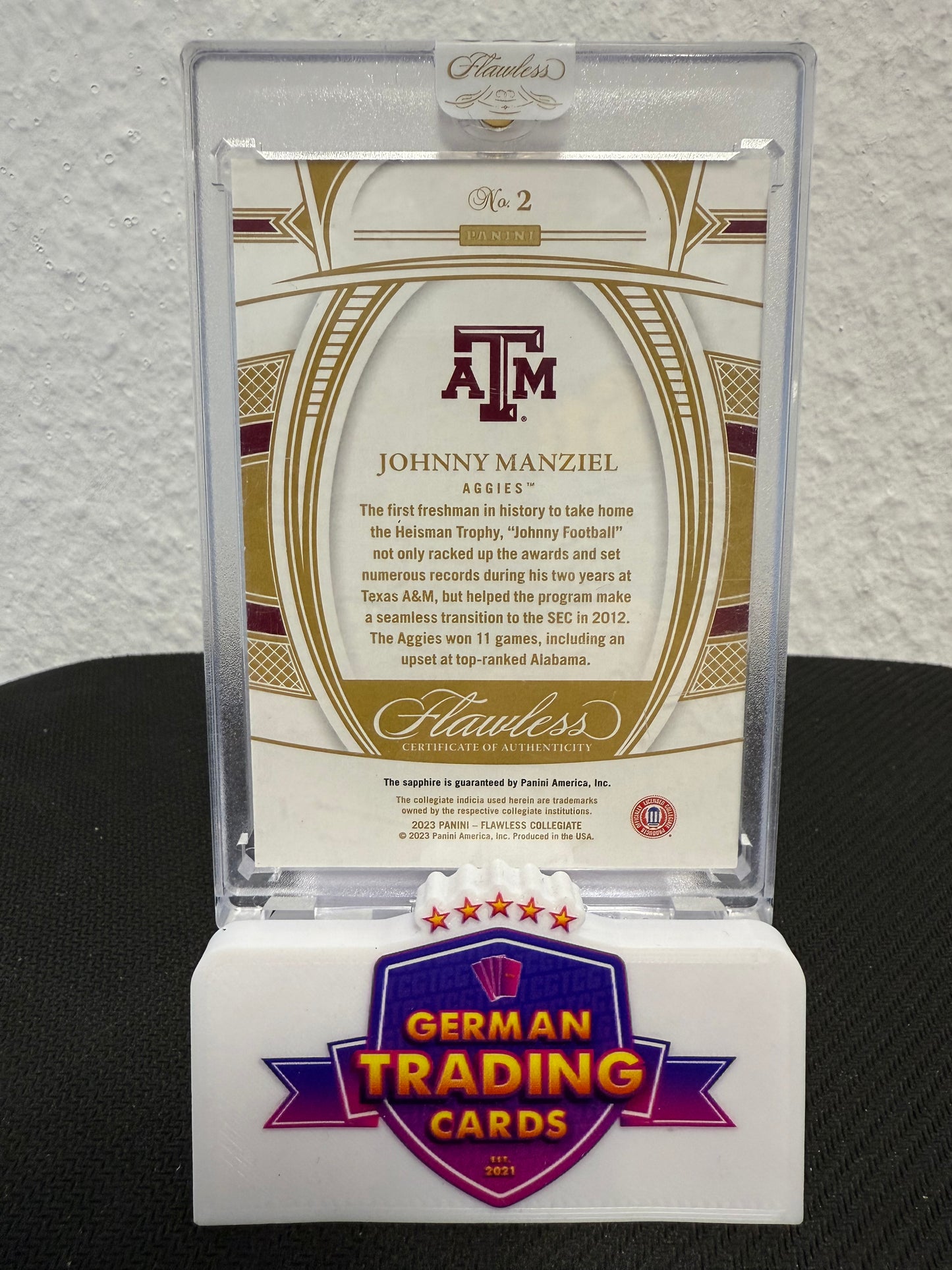 Johnny „Football“ Manziel 08/20 - 2023 Panini Flawless Collegiate