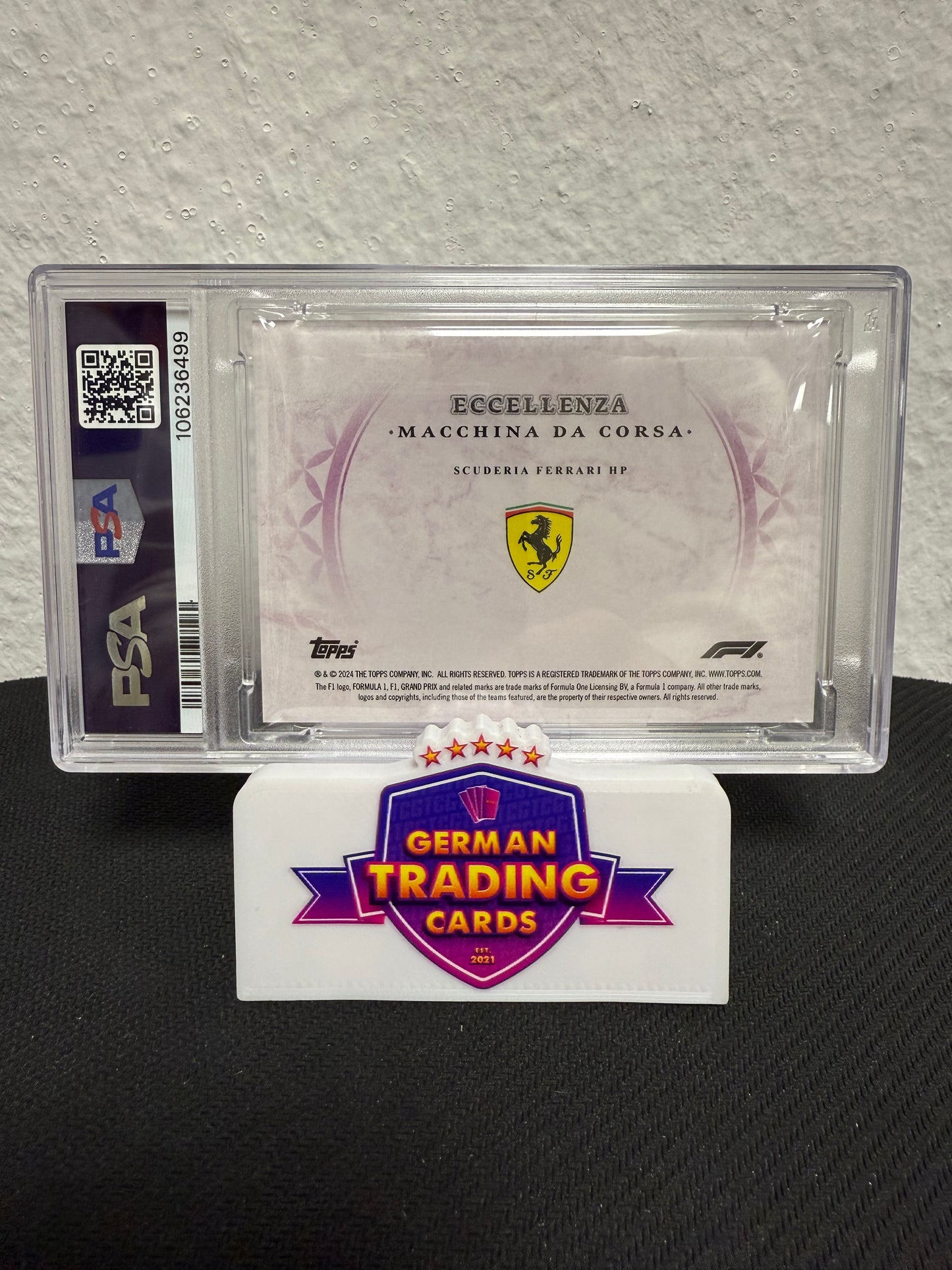 Scuderia Ferrari Macchina de Corsa 20/25 PSA 9 - 2024 Topps Eccellenza F1