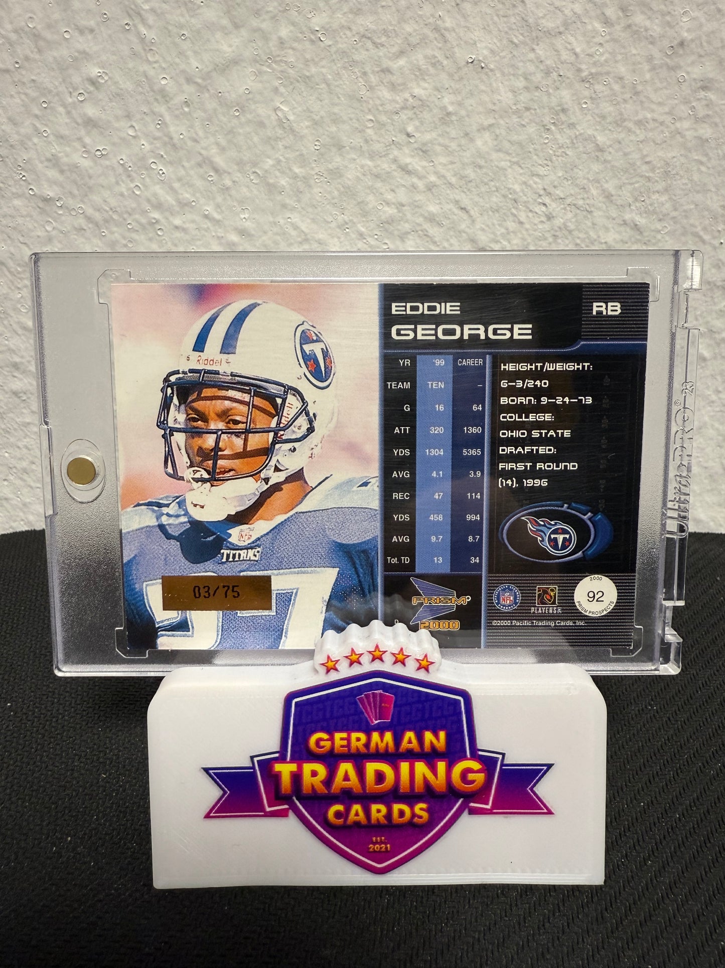 Eddie George 03/75 - 2000 Pacific Prism