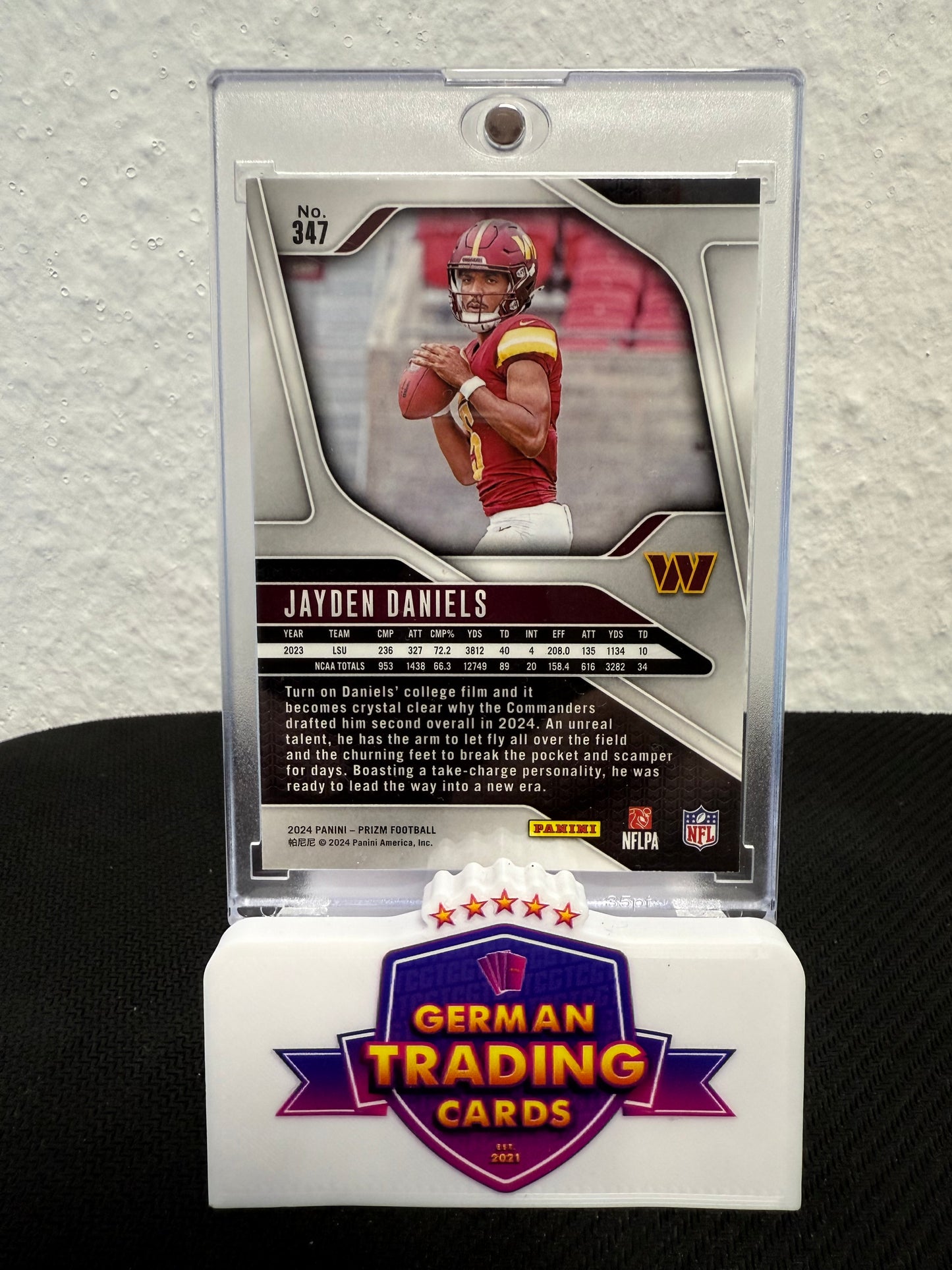 Jayden Daniels Rookie - 2024 Panini Prizm Football