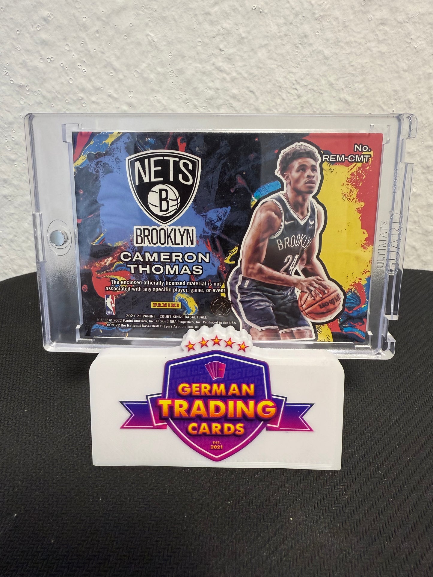 Cameron Thomas Rookie Expression Jersey - 2021-22 Panini Court Kings Basketball
