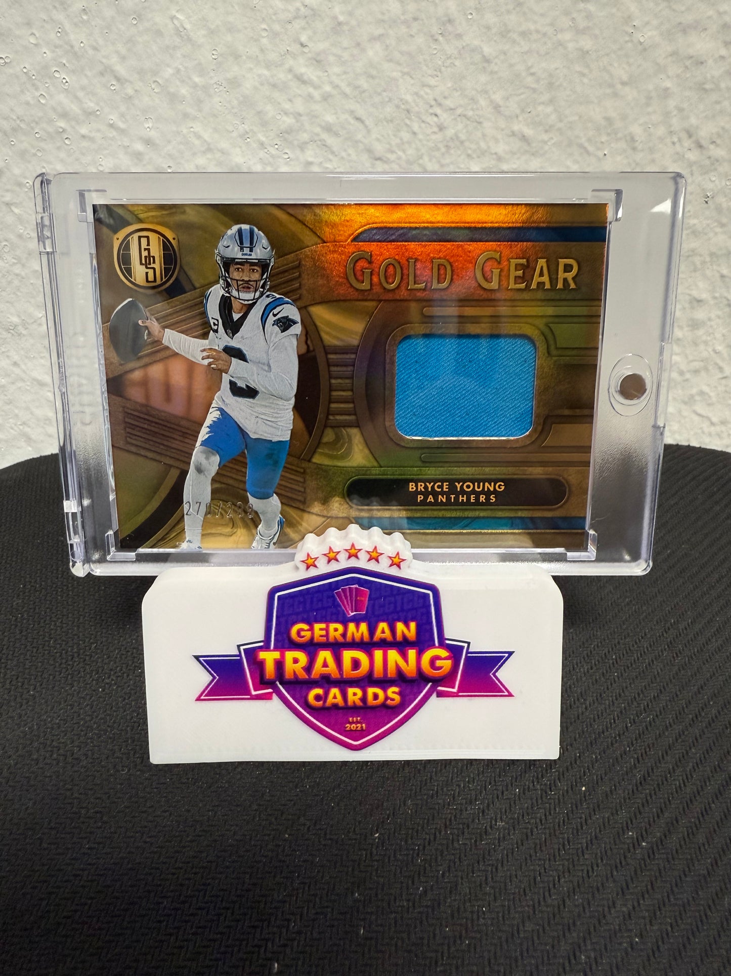 Bryce Young Gold Gear Jersey 270/299 - 2024 Panini Gold Standard Football