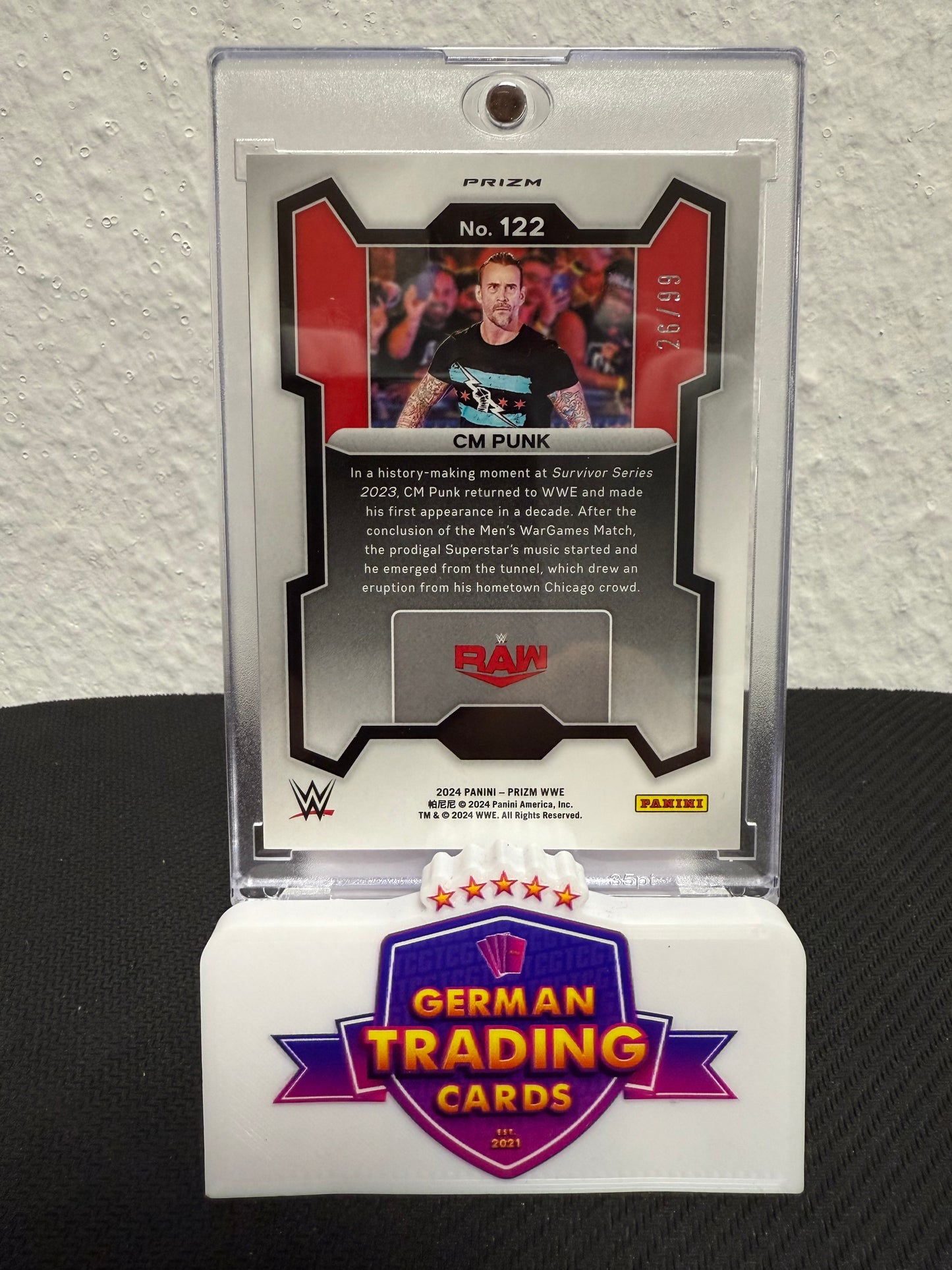 CM Punk 26/99 - 2024 Panini Prizm WWE