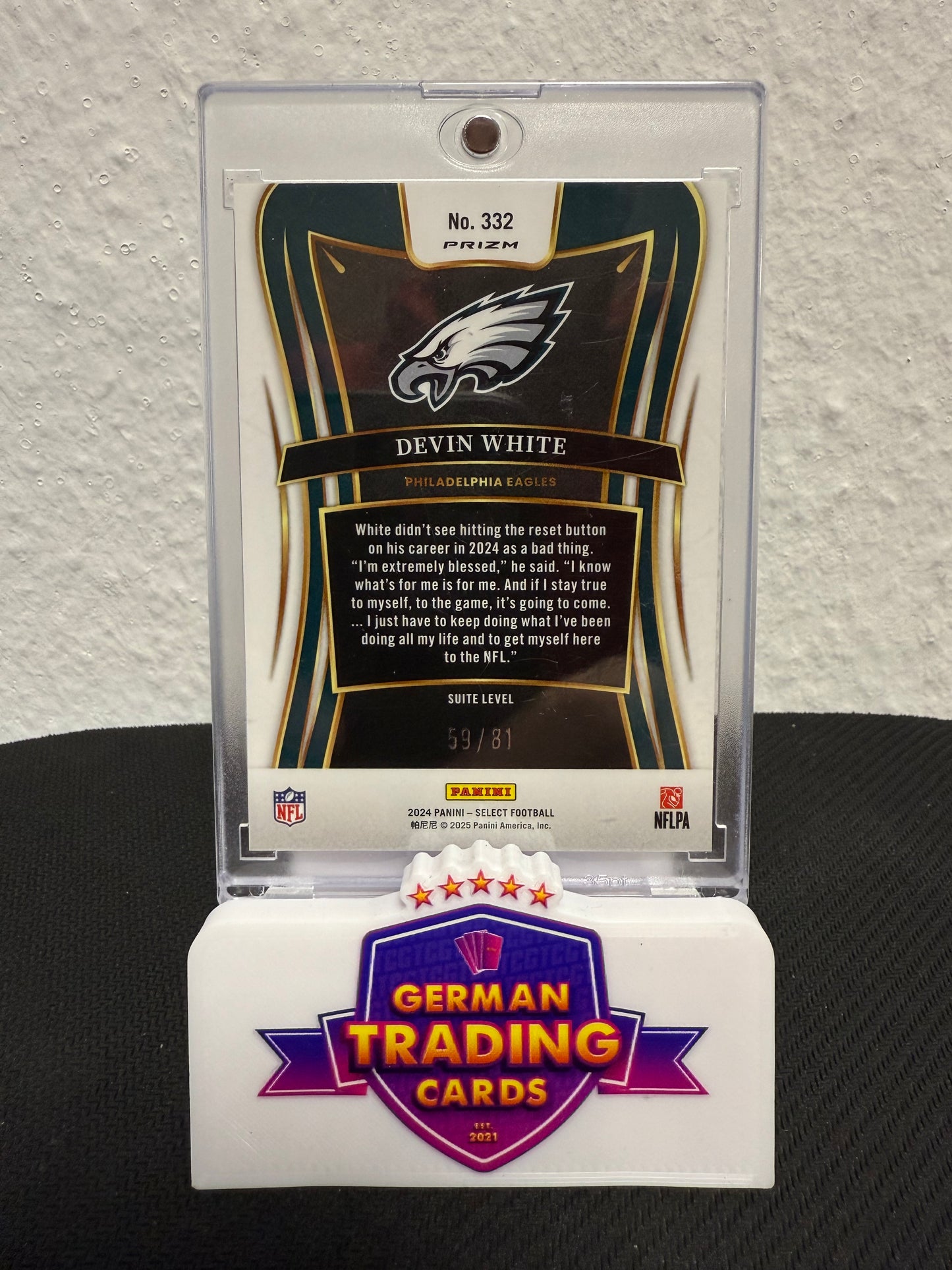 Devin White Dragon Scale 59/81 - 2024 Panini Select International Football