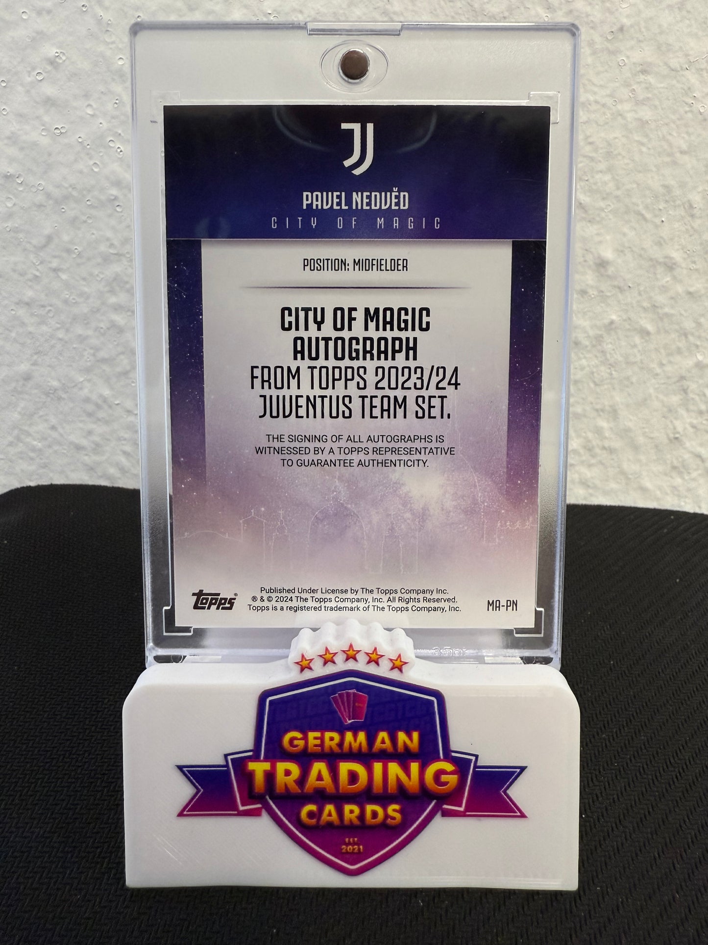 Pavel Nedved City of Magic Auto 18/25 - 2023-24 Topps Juventus Team Set