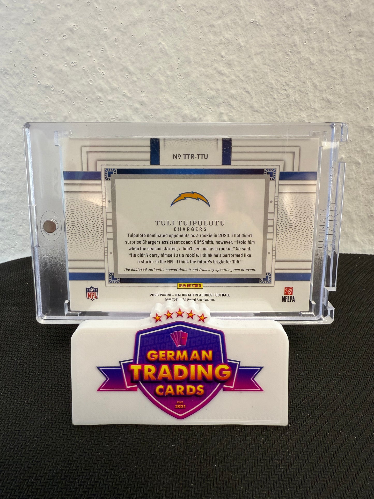 Tuli Tuipulotu Rookie Jersey 40/49 - 2024 Panini National Treasures Football