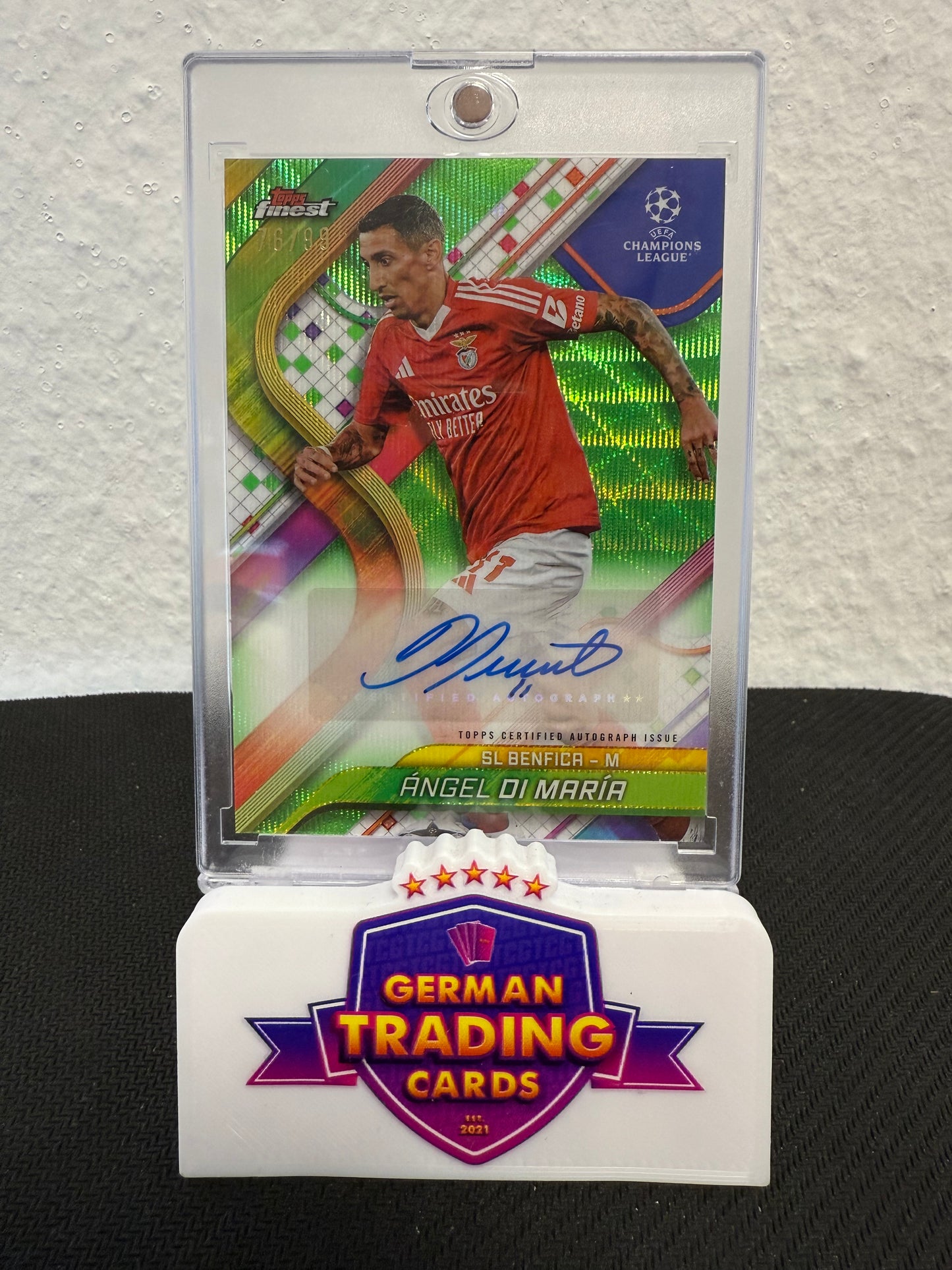Angel di Maria Auto 76/99 - 2024-25 Topps Finest UCC
