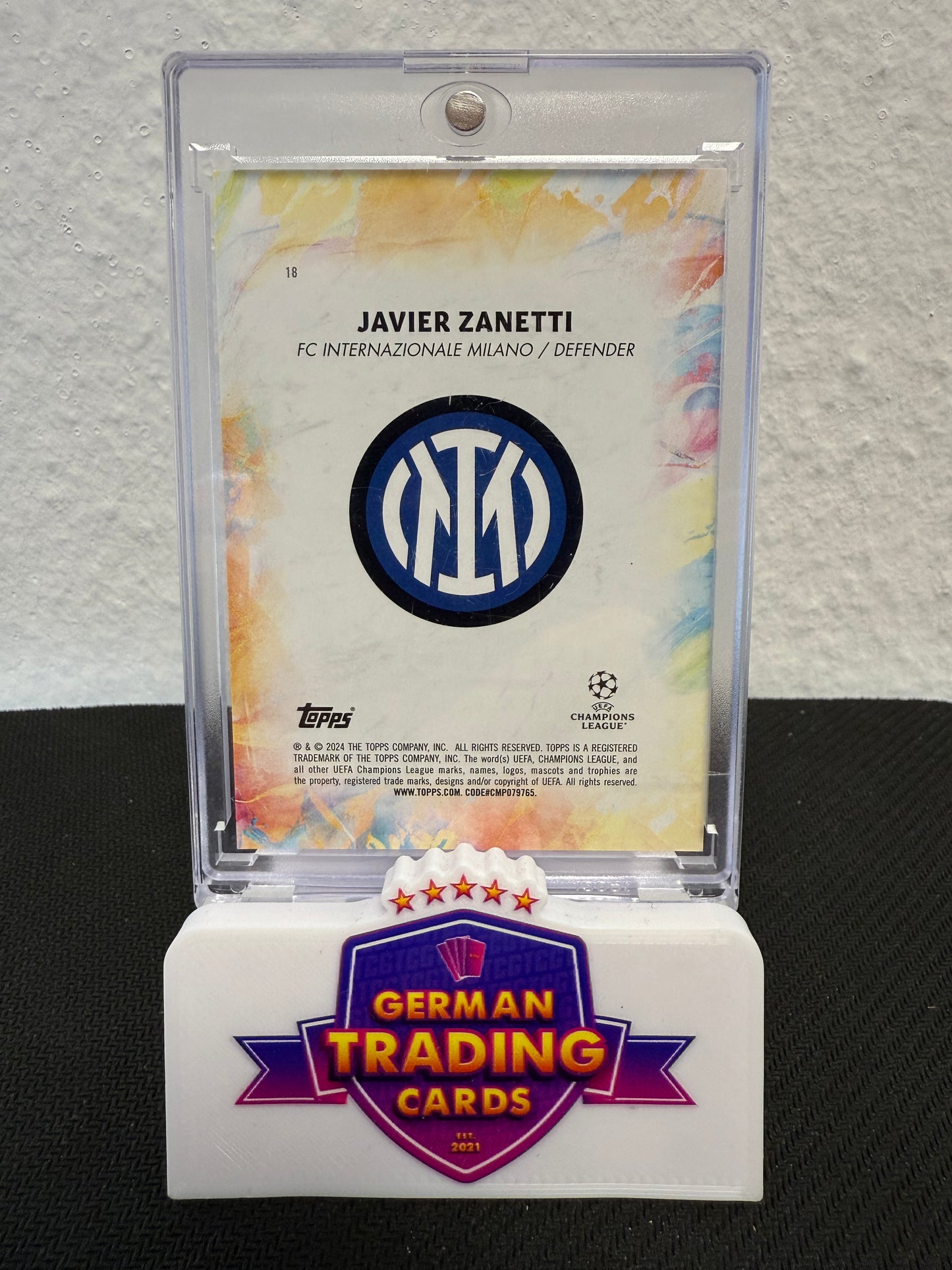 Javier Zanetti Legacy 08/10 - 2024-25 Topps Inception UCC