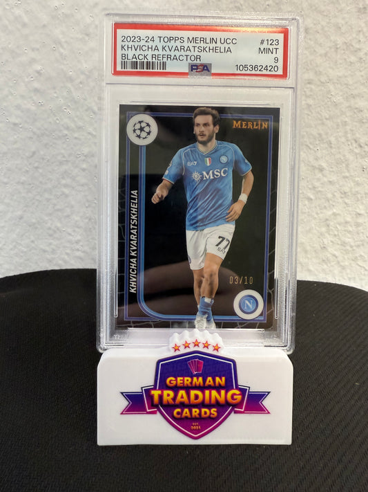 Khvicha Kvaratskhelia 03/10 PSA 9 - 2023-24 Topps Merlin UCC