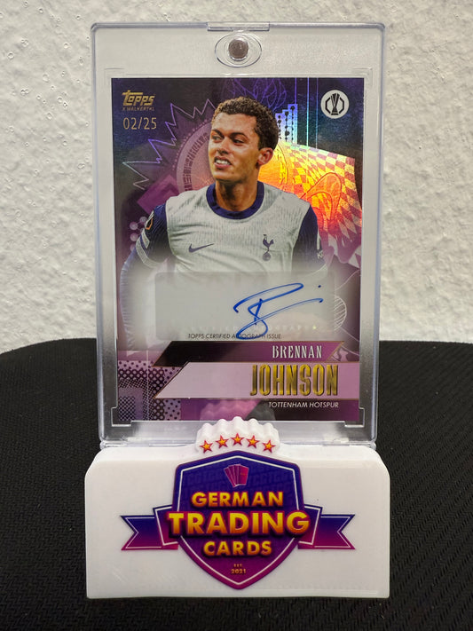 Brennan Johnson Auto 02/25- 2024-25 Topps Gold UCC
