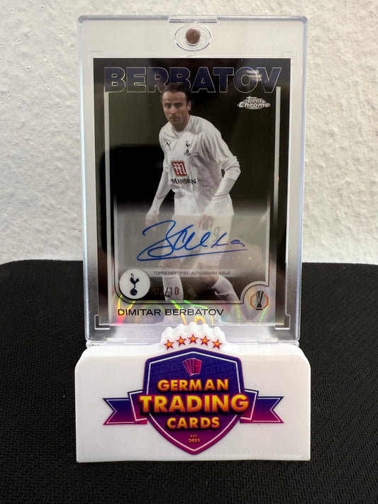 Dimitar Berbatov Auto 03/10 - 2024-25 Topps Chrome UCC