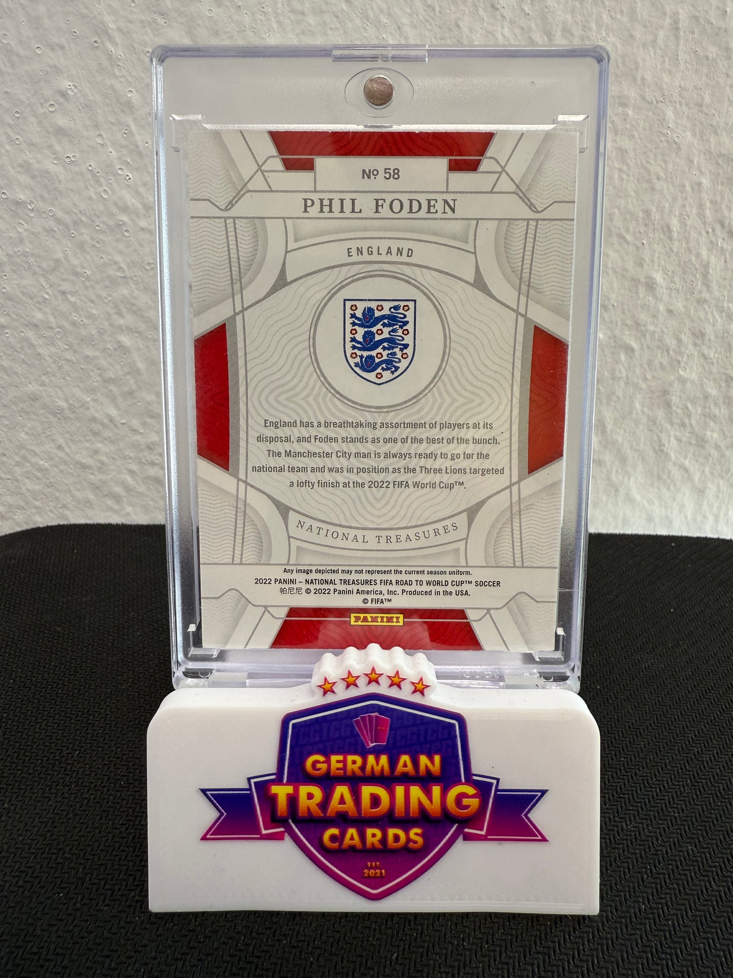 Phil Foden 15/25 - 2022 Panini National Treasures FIFA Road to World Cup