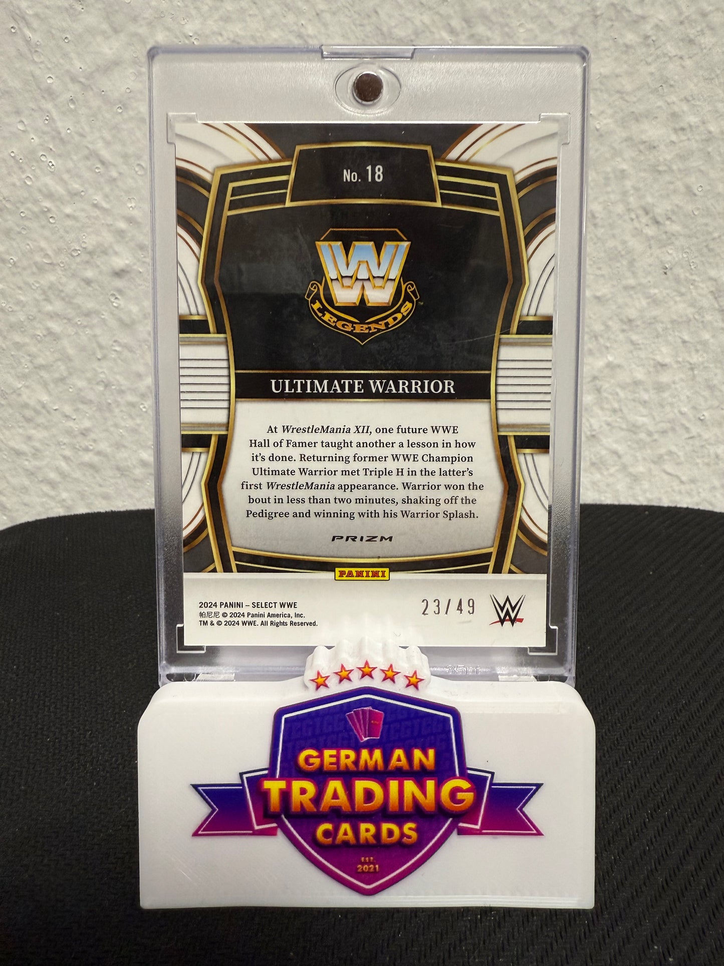 Ultimate Warrior 23/49 - 2024 Panini Select WWE