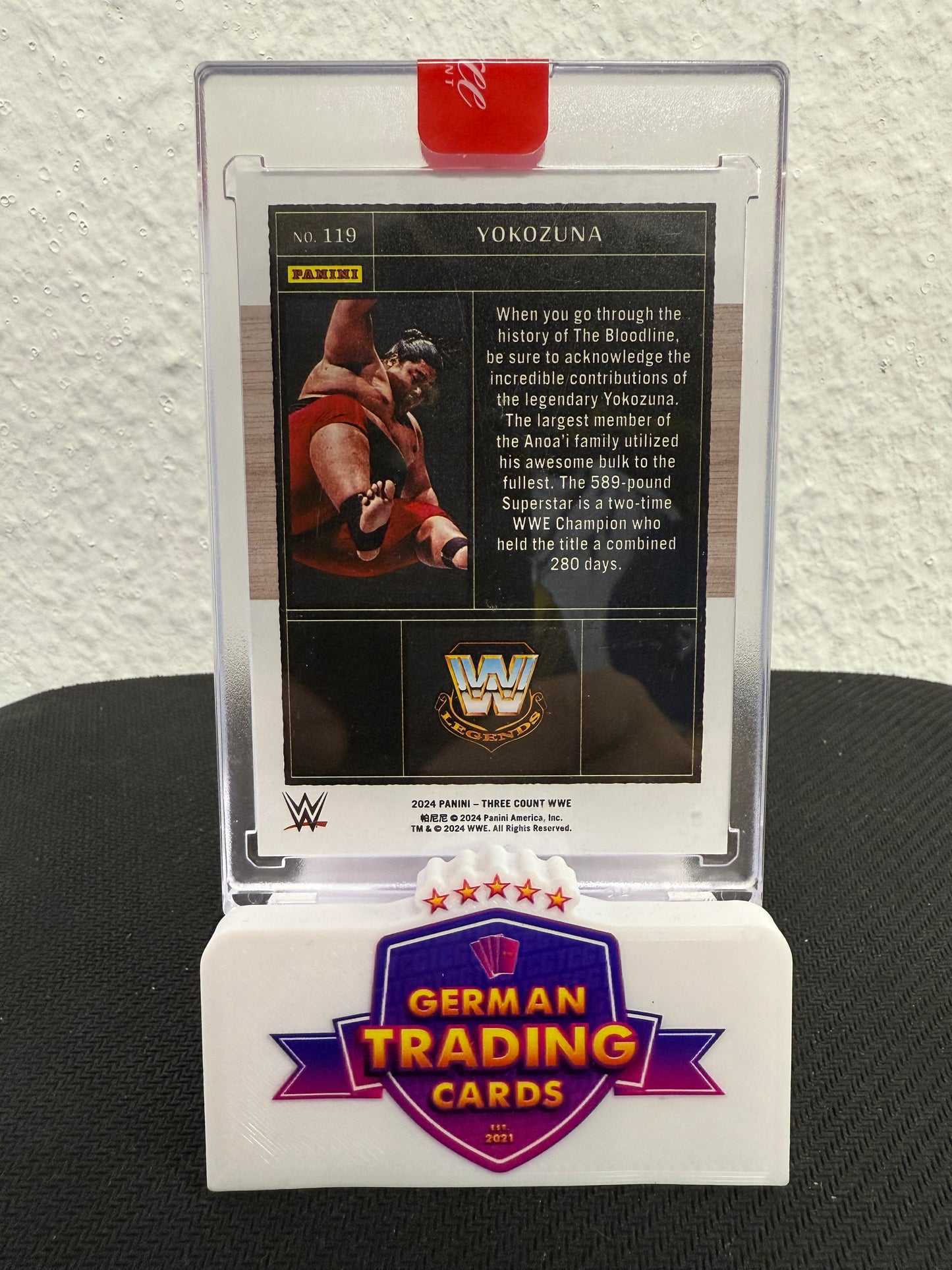 Yokozuna 30/40 - 2024 Panini Three Count WWE