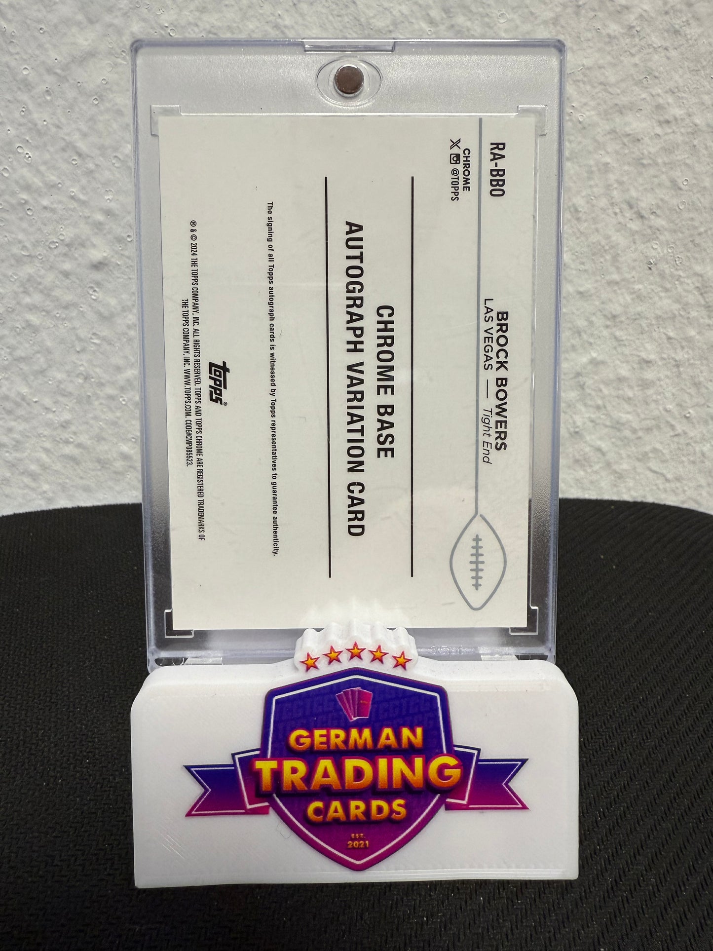Brock Bowers Rookie Variation Auto 002/199 - 2024 Topps Chrome Football