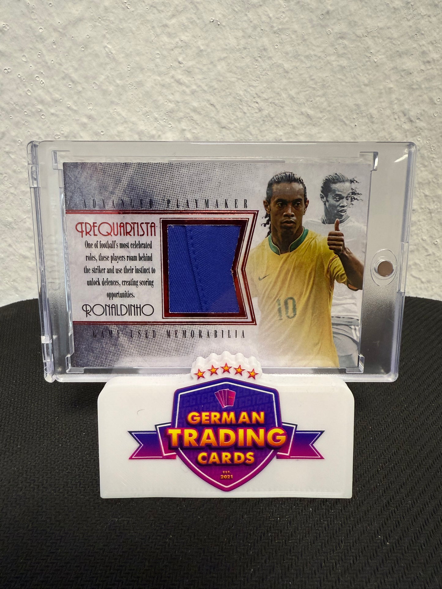 Ronaldinho Frequarista Game Worn Jersey 01/04 - 2024 Futera Unique