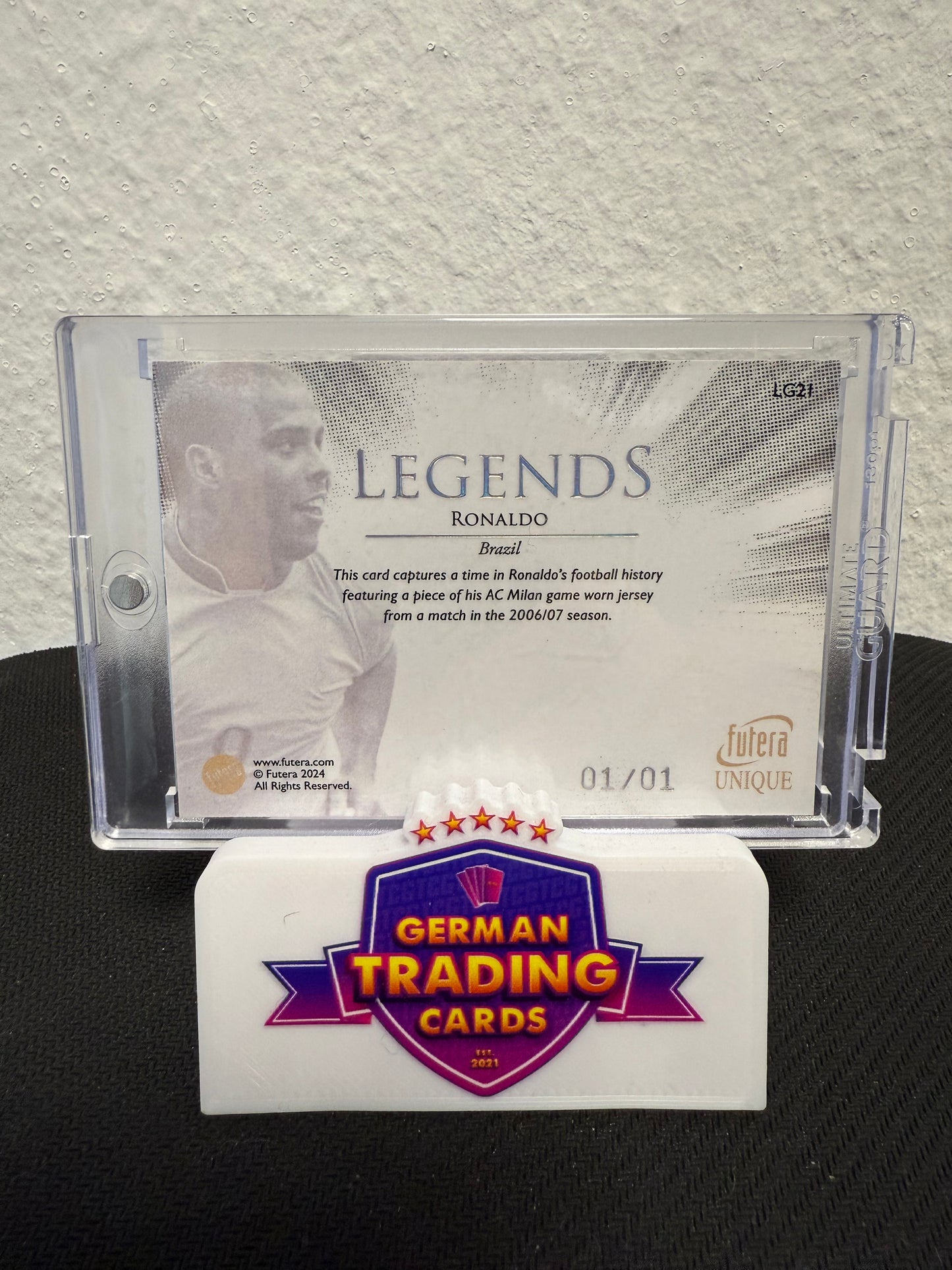 Ronaldo R9 Legends Game Worn Jersey 1/1 - 2024 Futera Unique