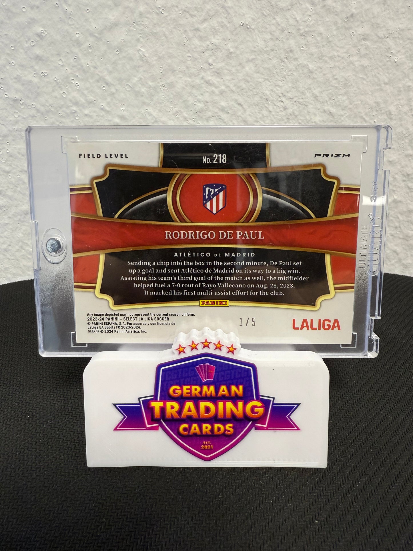 Rodrigo de Paul Field Level 1/5 - 2023-24 Panini Select FIFA Soccer