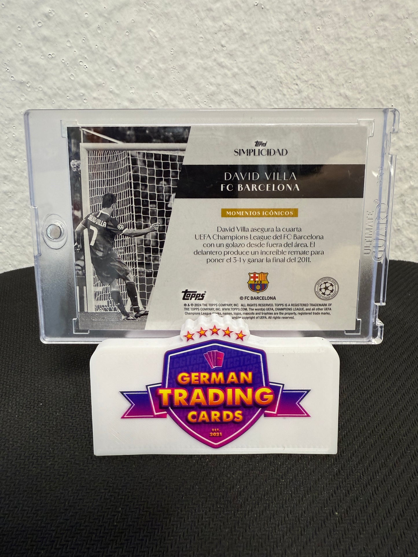 David Villa Momentos Iconicos 10/10 - 2023-24 Topps Simplicidad