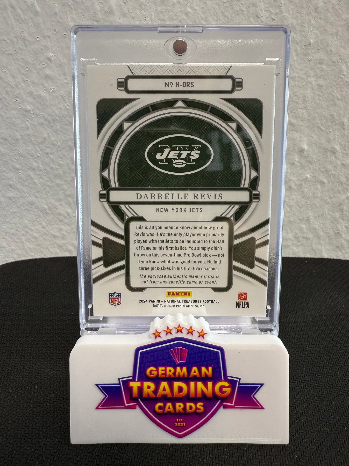 Darrelle Revis Heirlooms Patch 02/10 - 2024 Panini National Treasures Football