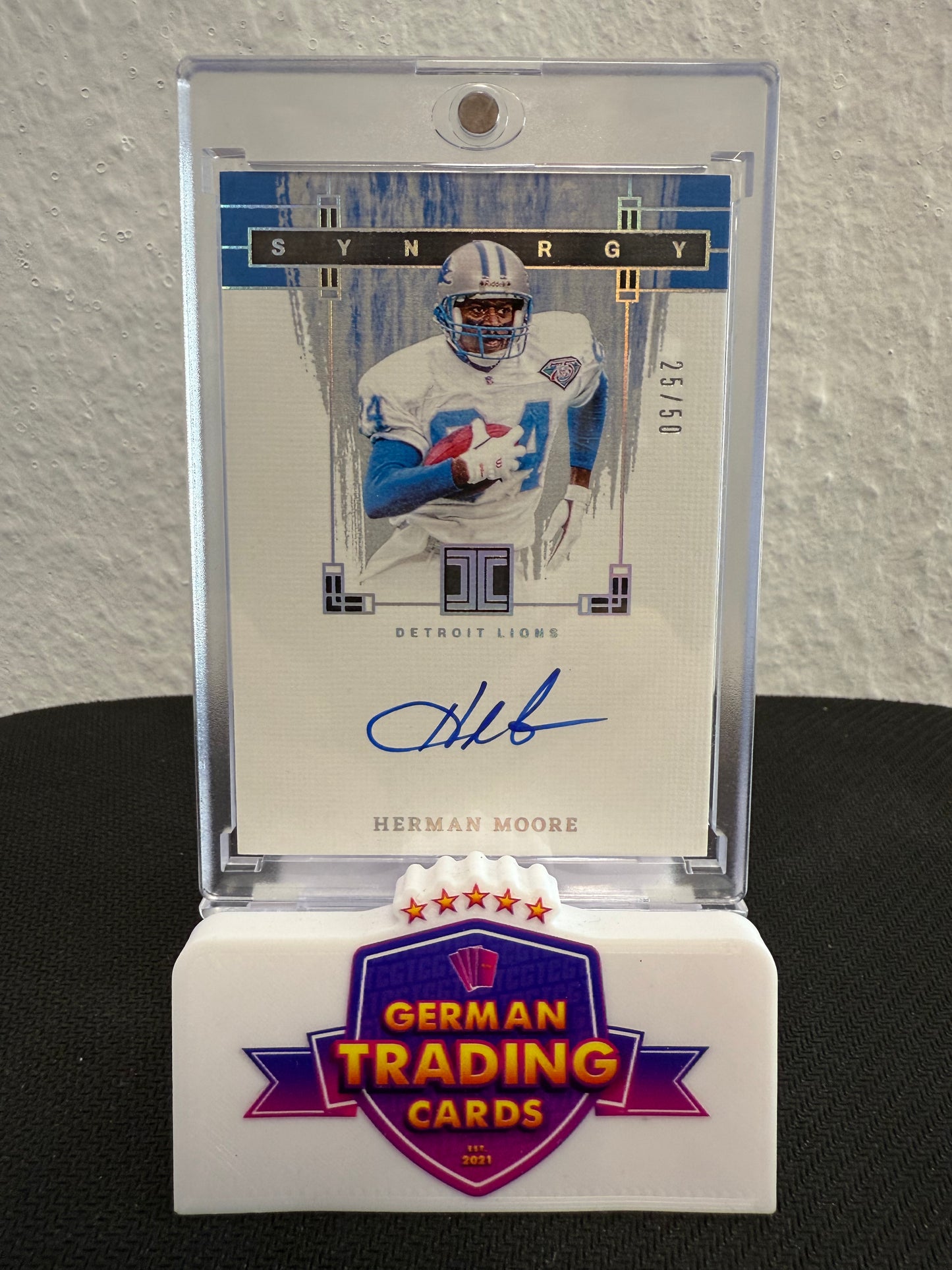 Herman Moore Synergy Auto 25/50 - 2024 Panini Impeccable Football