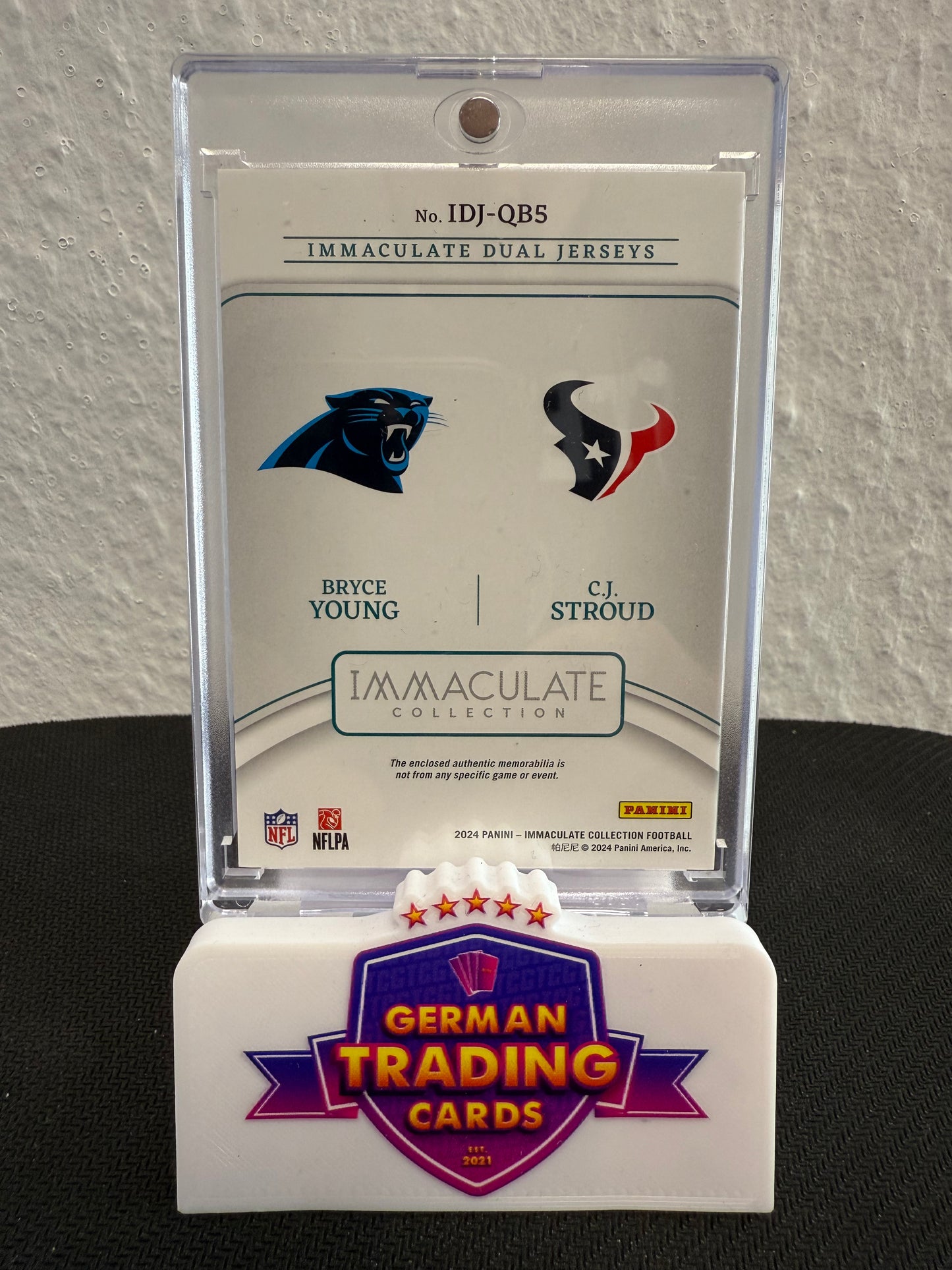 Bryce Young / CJ Stroud Dual Patch 04/10 - 2024 Panini National Treasures Football