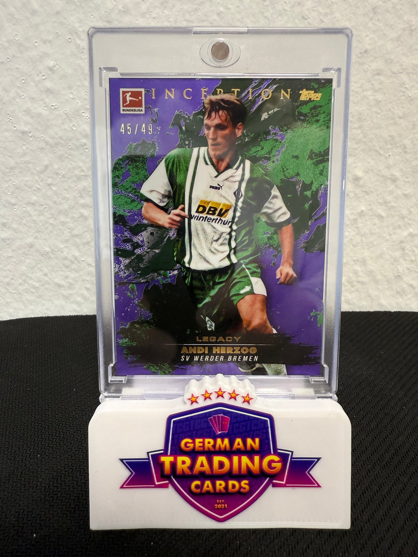 Andi Herzog Legacy 45/49 - 2024-25 Topps Inception Bundesliga
