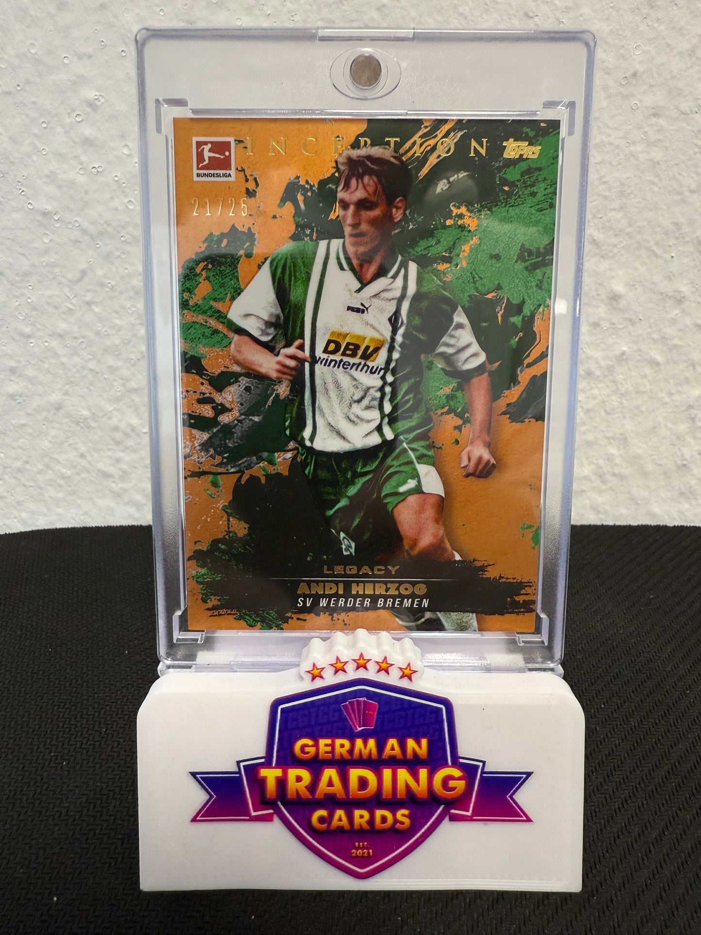 Andi Herzog Legacy 21/25- 2024-25 Topps Inception Bundesliga