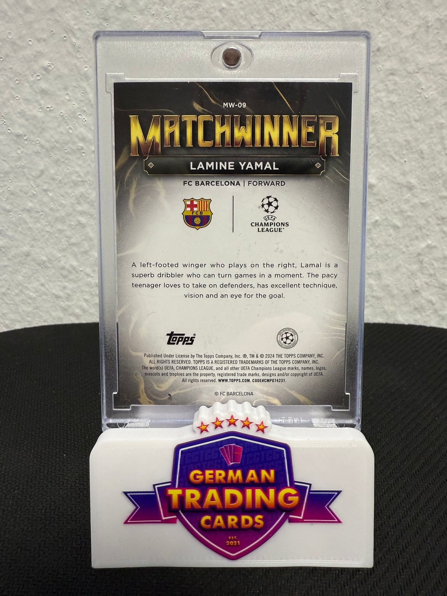 Lamine Yamal Rookie Matchwinner - 2024 Topps Superstars UCC
