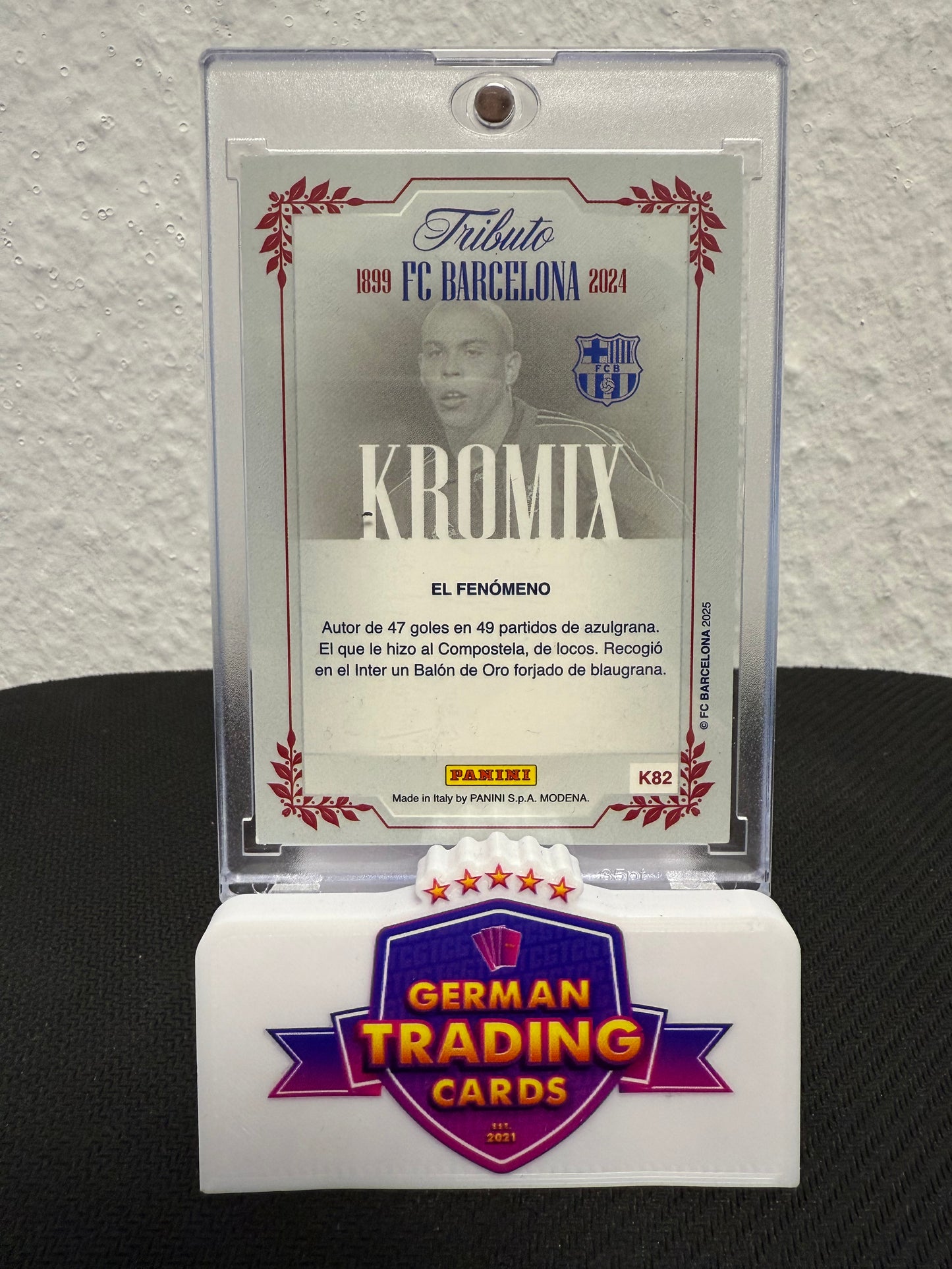 Ronaldo Nazario Kromix - 2025 Panini Tributo 125 Aniversario FC Barcelona