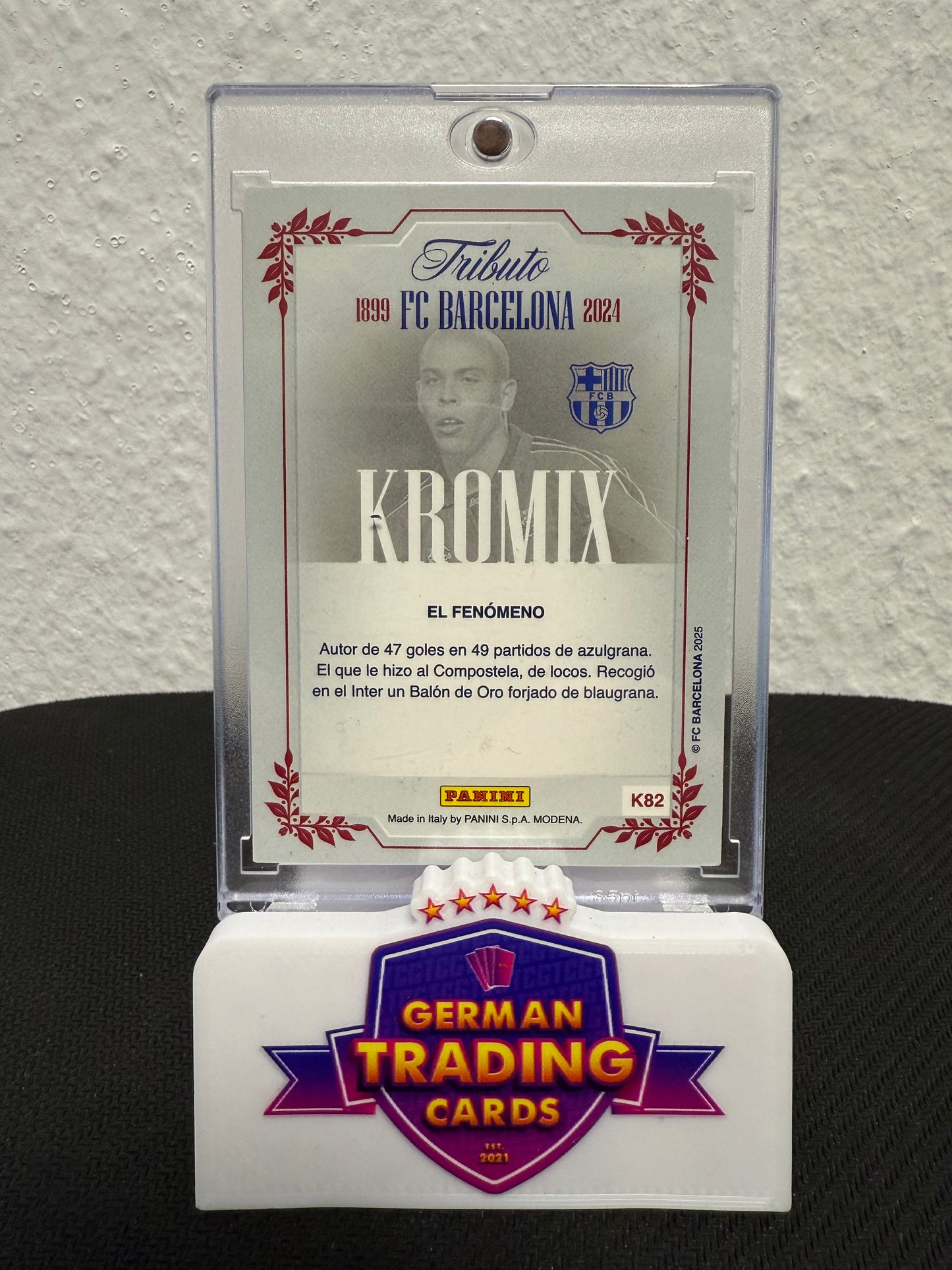 Ronaldo Nazario Kromix - 2025 Panini Tributo 125 Aniversario FC Barcelona