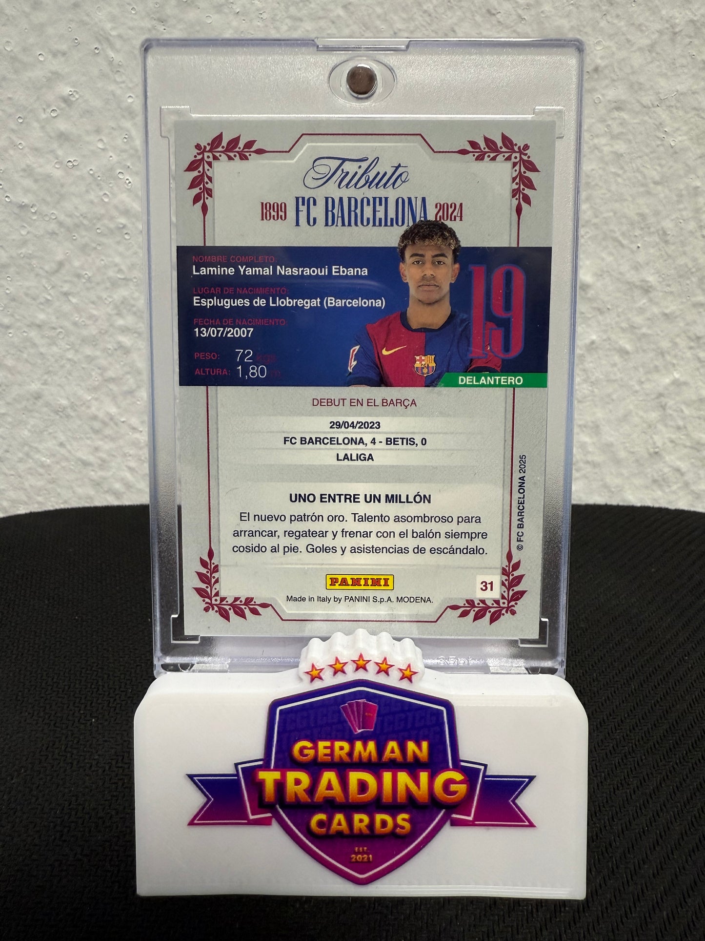 Lamine Yamal 125 Aniversario - 2025 Panini Tributo 125 Aniversario FC Barcelona