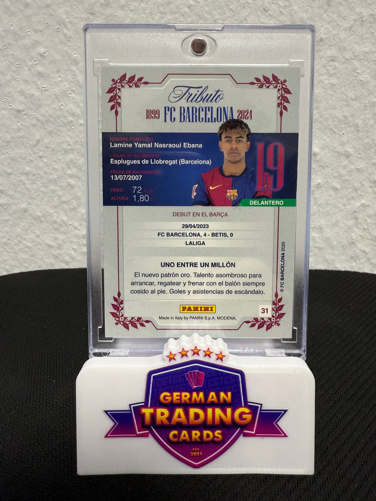 Lamine Yamal 125 Aniversario - 2025 Panini Tributo 125 Aniversario FC Barcelona