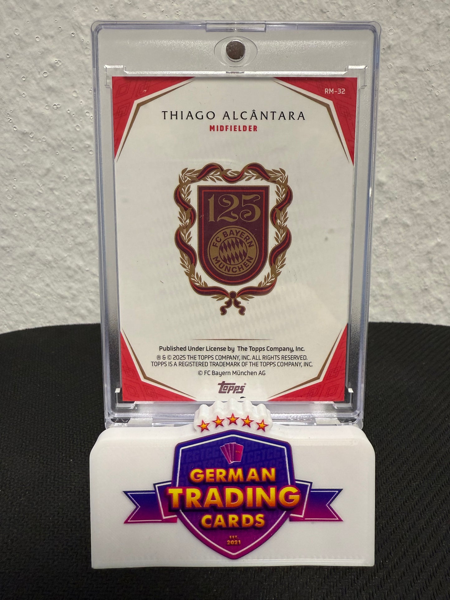 Thiago Alcantara Rekordmeister 09/10 - 2024-25 Topps FC Bayern München 125 Years Anniversary