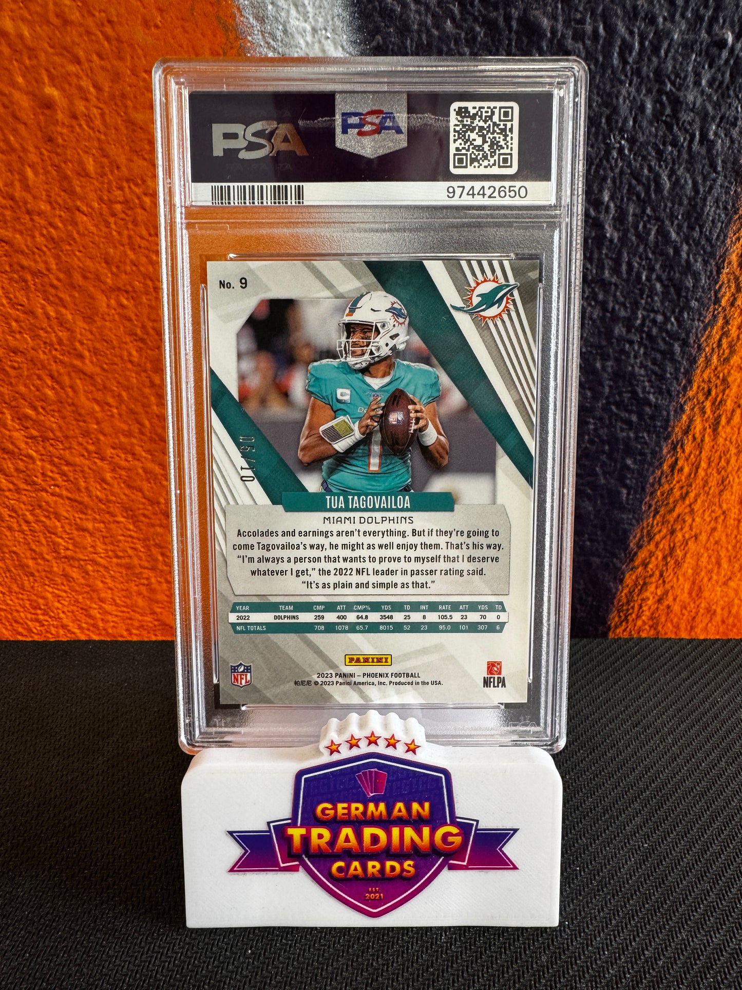 Tua Tagovailoa Red Pandora 05/10 PSA10 - Panini Phoenix 2023