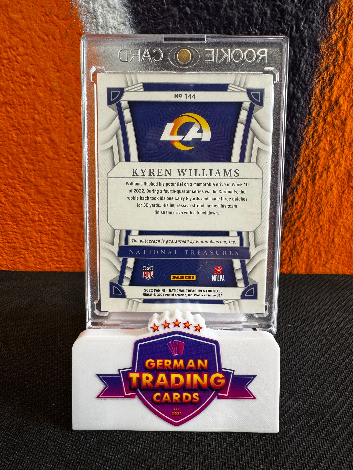 Kyren Williams Rookie Auto 94/99 - Panini National Treasures 2022