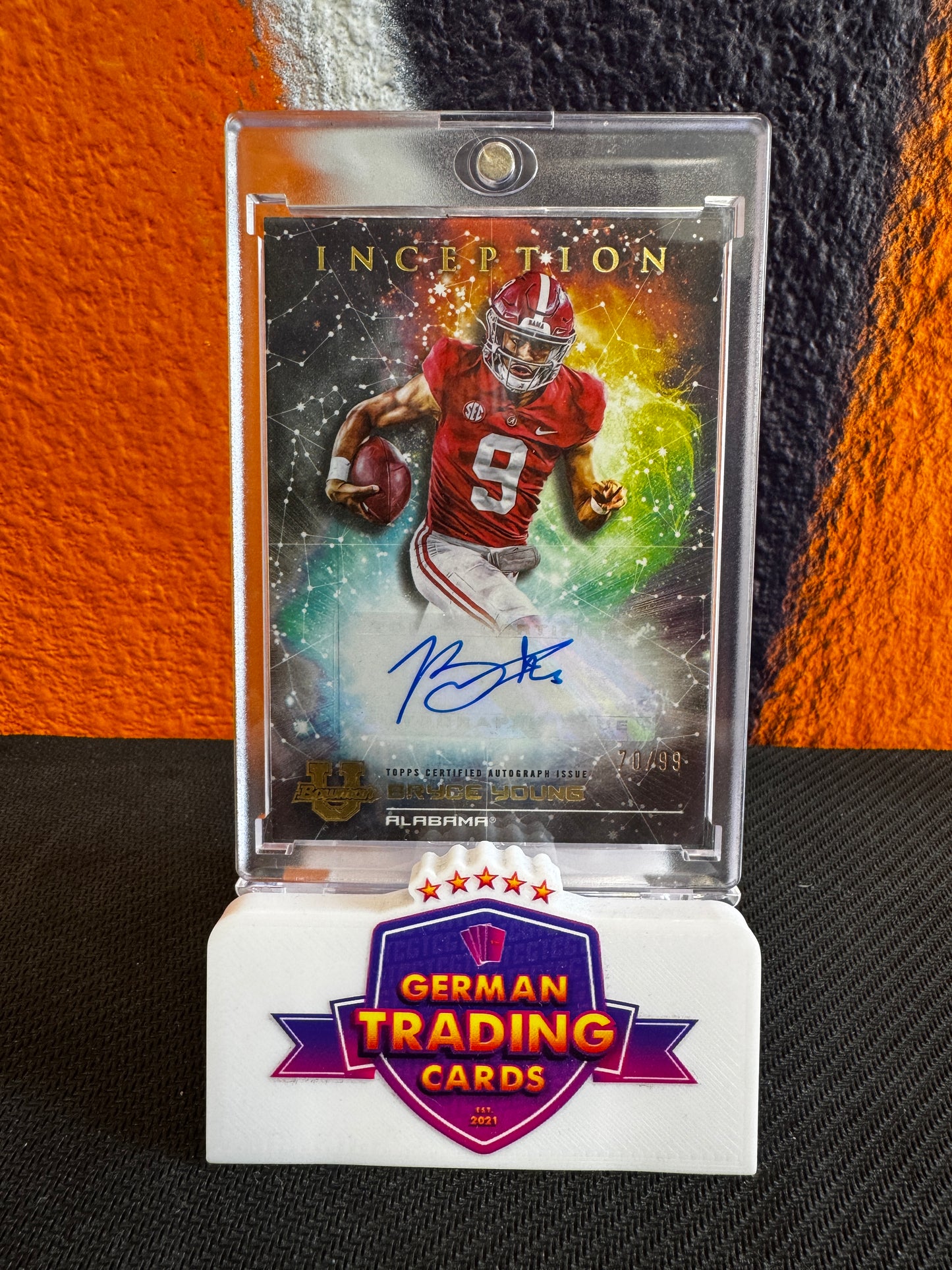 Bryce Young Auto 70/99 - Bowman U Inception 2022/23
