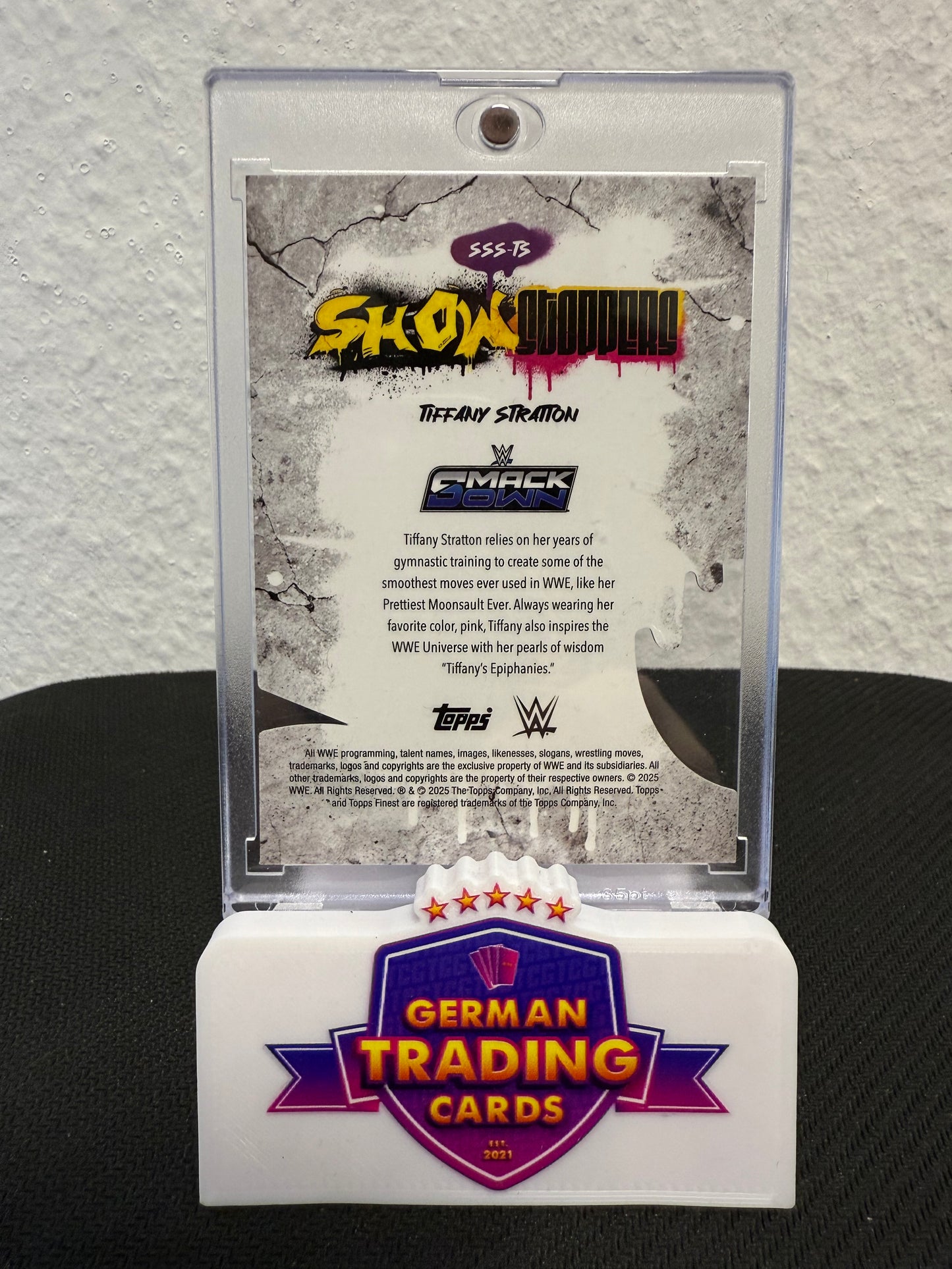 Tiffany Stratton Showstoppers 25/75 - 2025 Topps Finest WWE