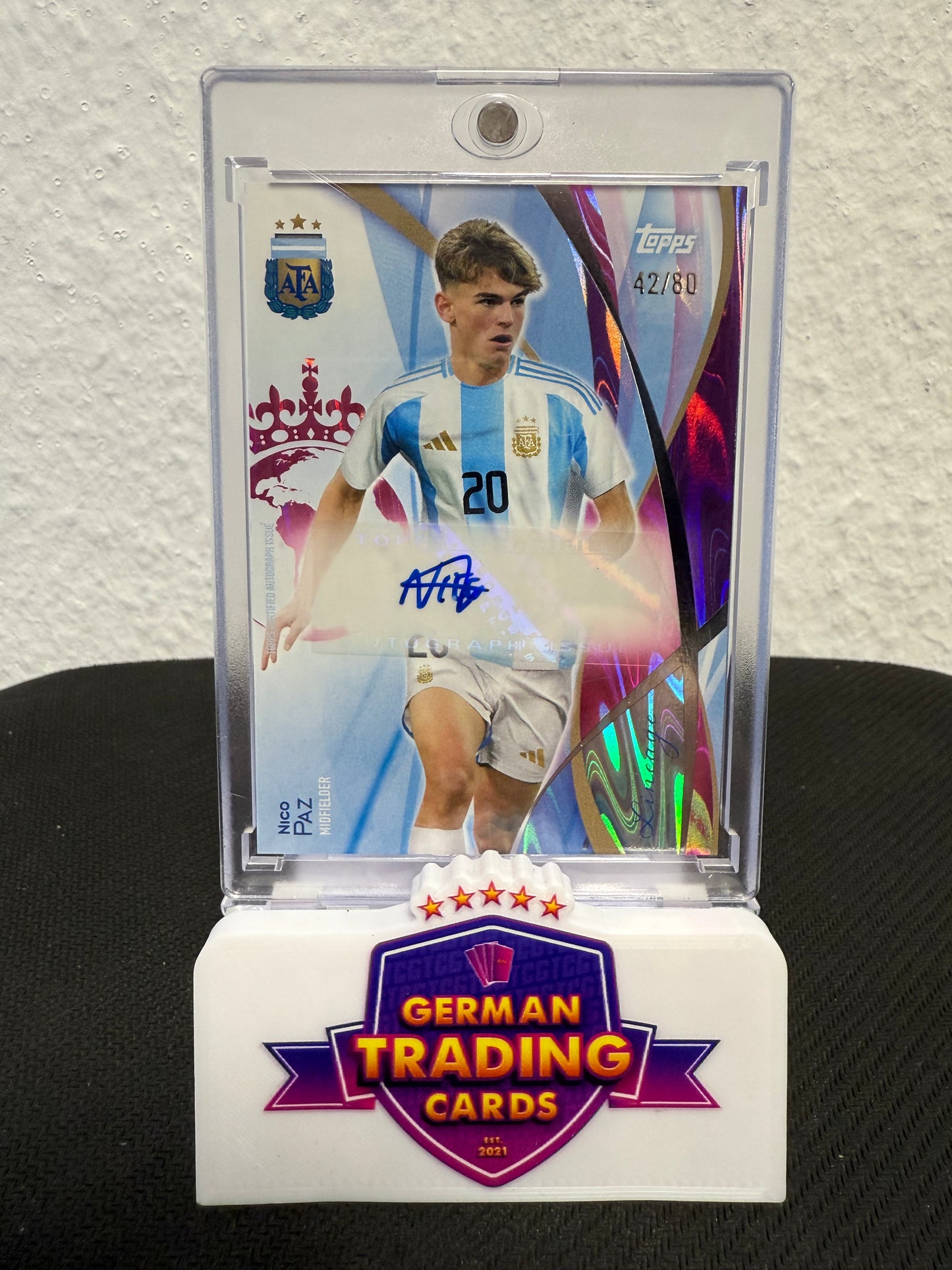 Nico Paz Auto 42/80 - 2024 Topps Lineage Argentina