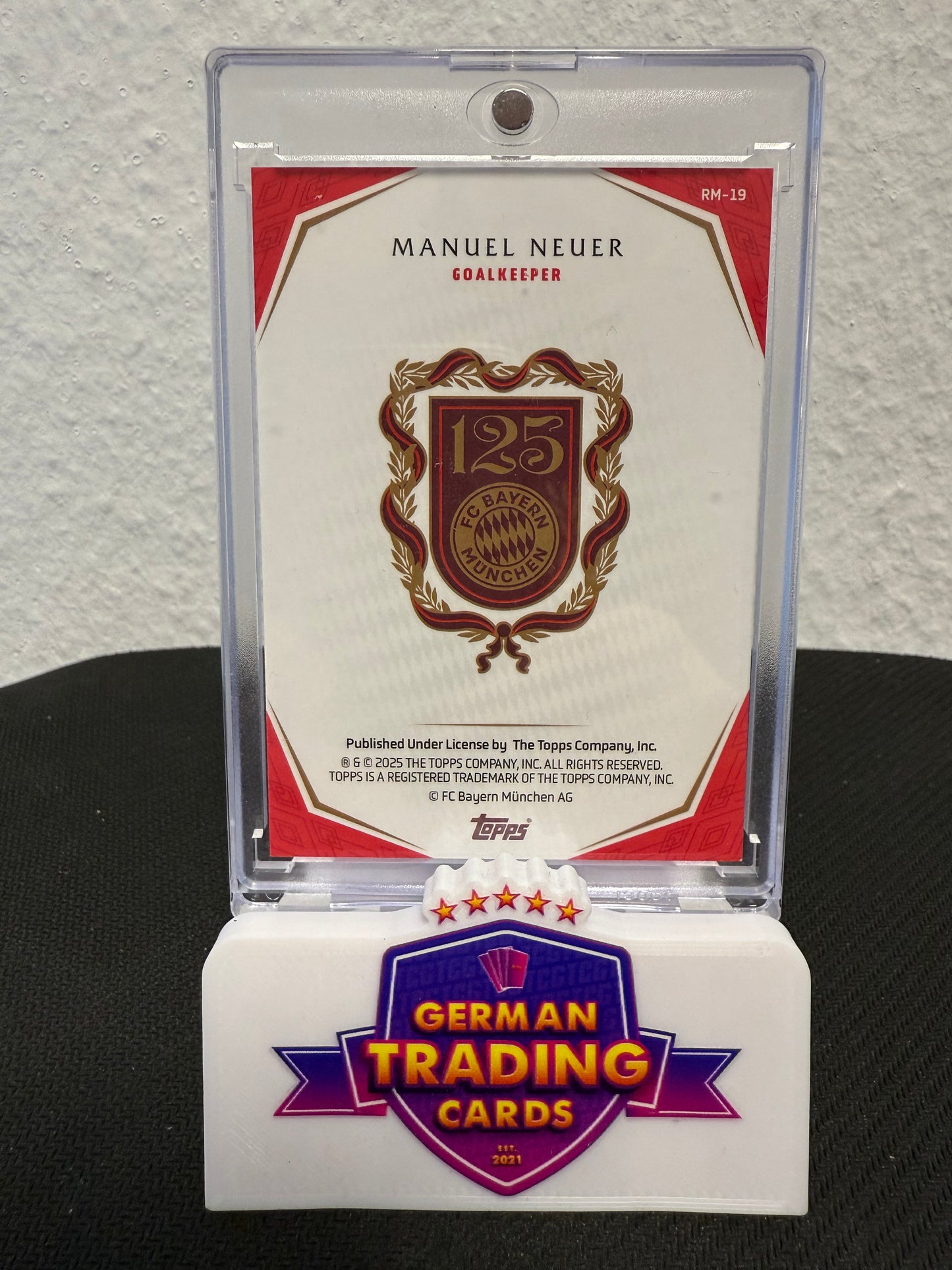 Manuel Neuer 5/6 - 2025 Topps FC Bayern 125 Years Anniversary