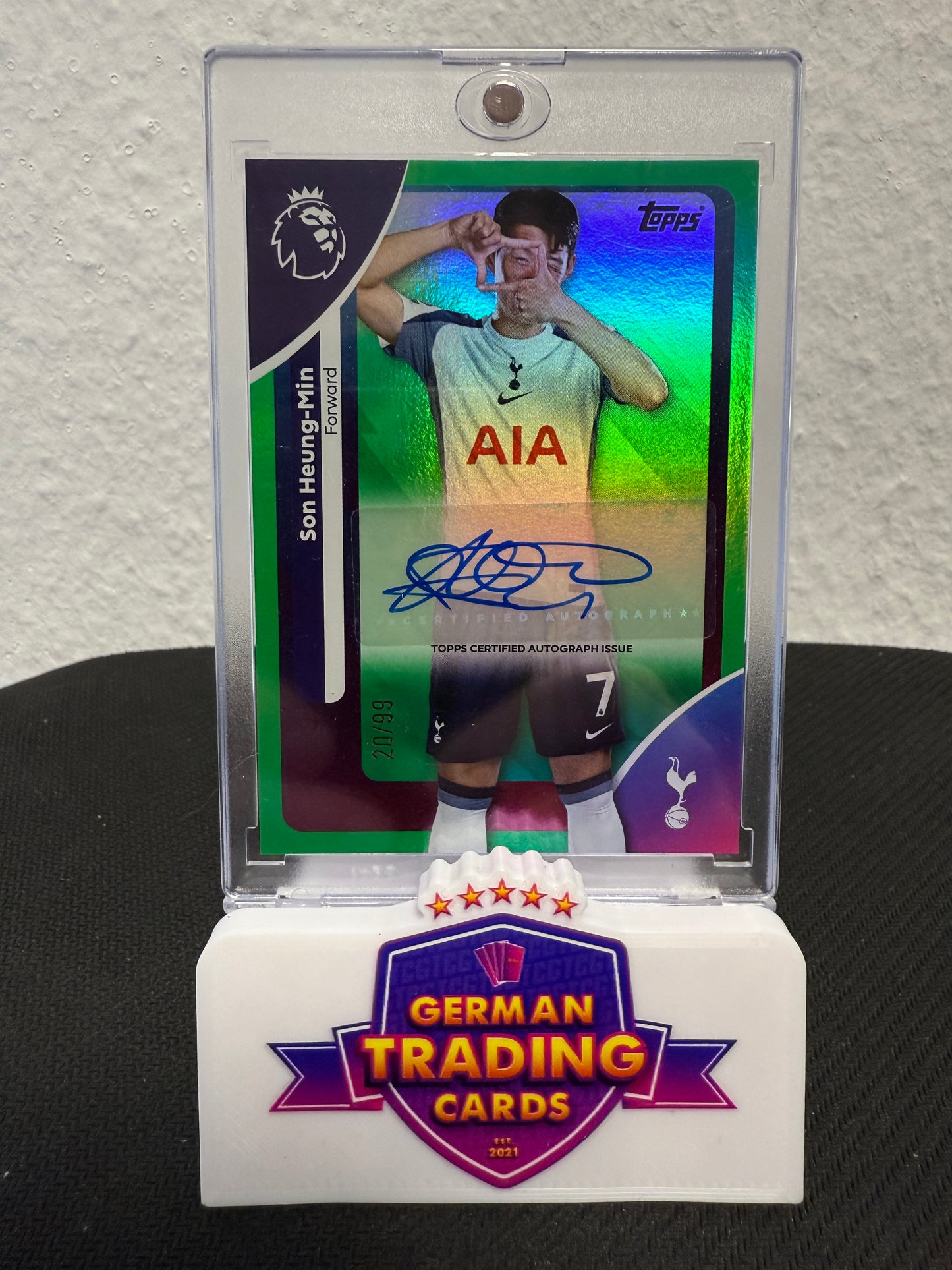 Heung-Min Son Auto 20/99 - 2025-26 Topps Premier League
