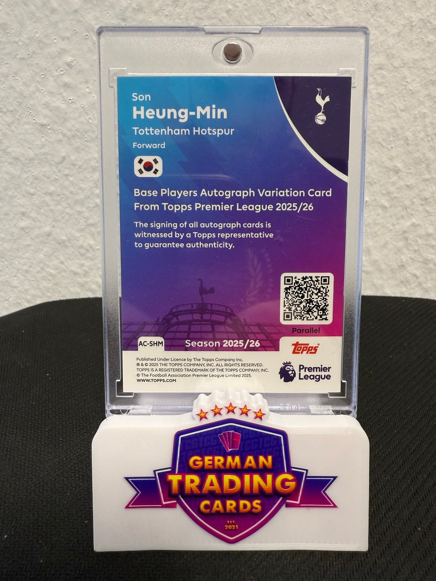 Heung-Min Son Auto 20/99 - 2025-26 Topps Premier League