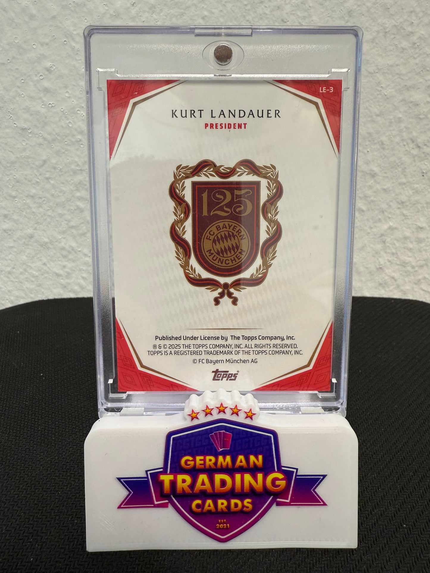 Kurt Landauer 5/6 - 2025 Topps FC Bayern 125 Years Anniversary