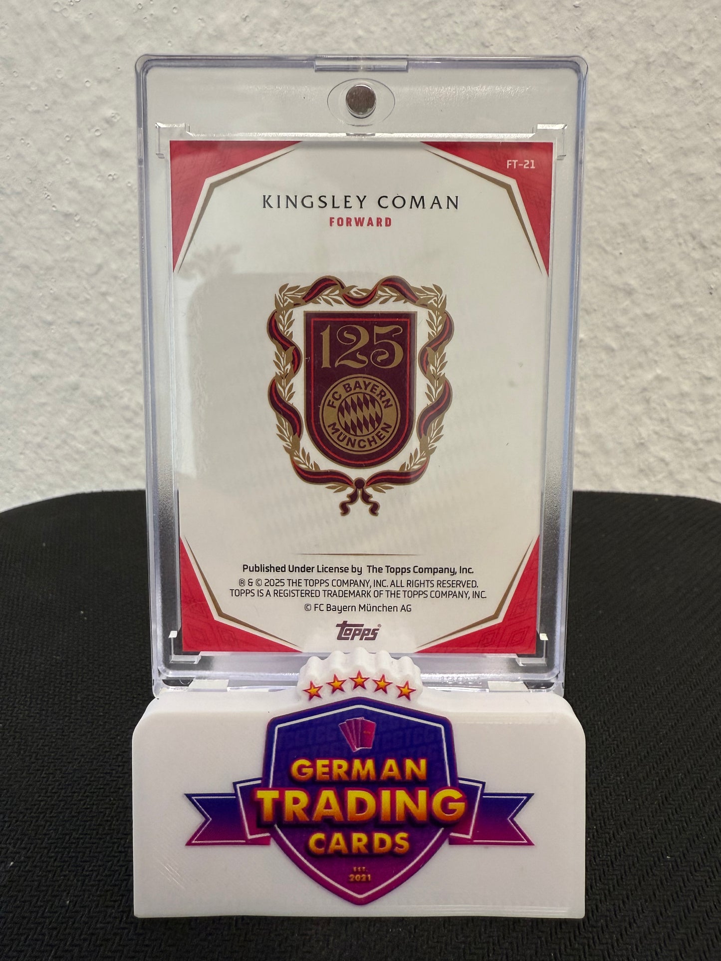 Kingsley Coman 5/6 - 2025 Topps FC Bayern 125 Years Anniversary