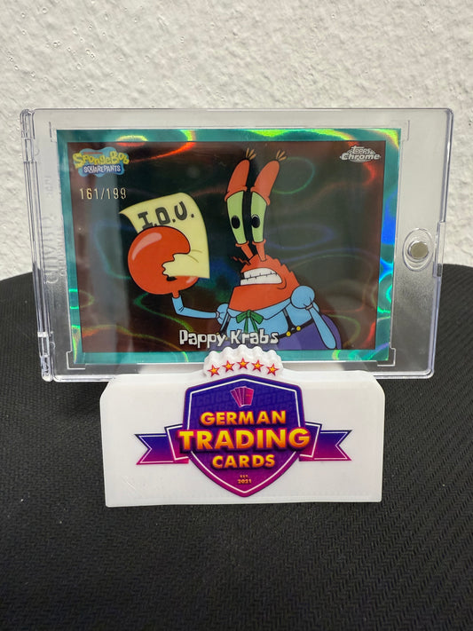 "Pappy Krabs" 161/199 - Topps SpongeBob Chrome 25th