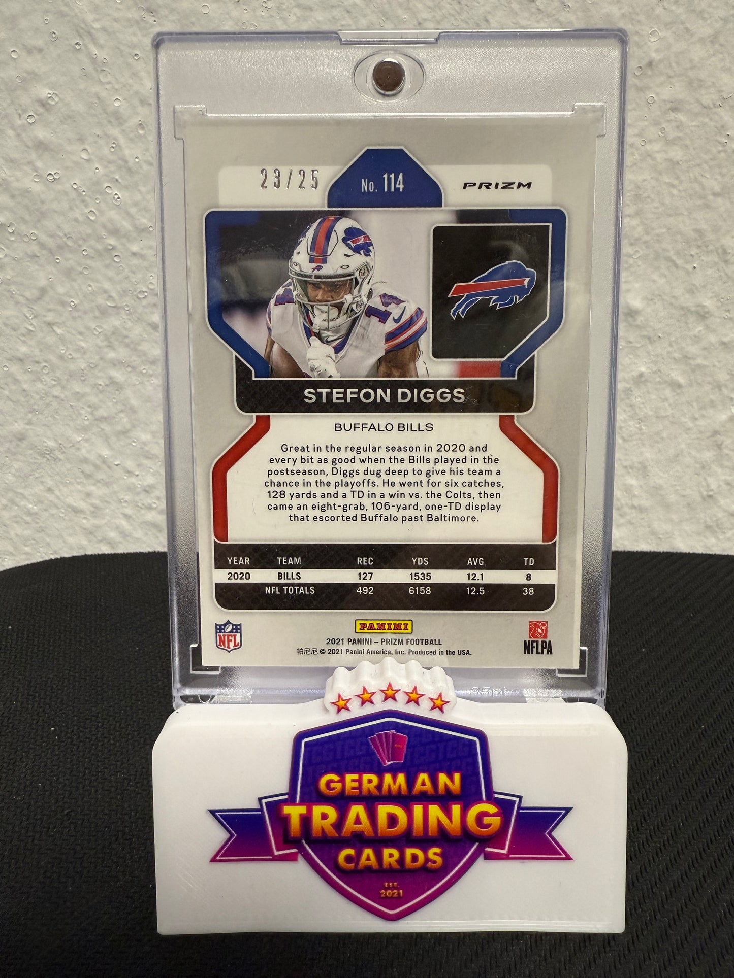 Stefon Diggs Navy Camo 23/25 - 2021 Panini Prizm Football