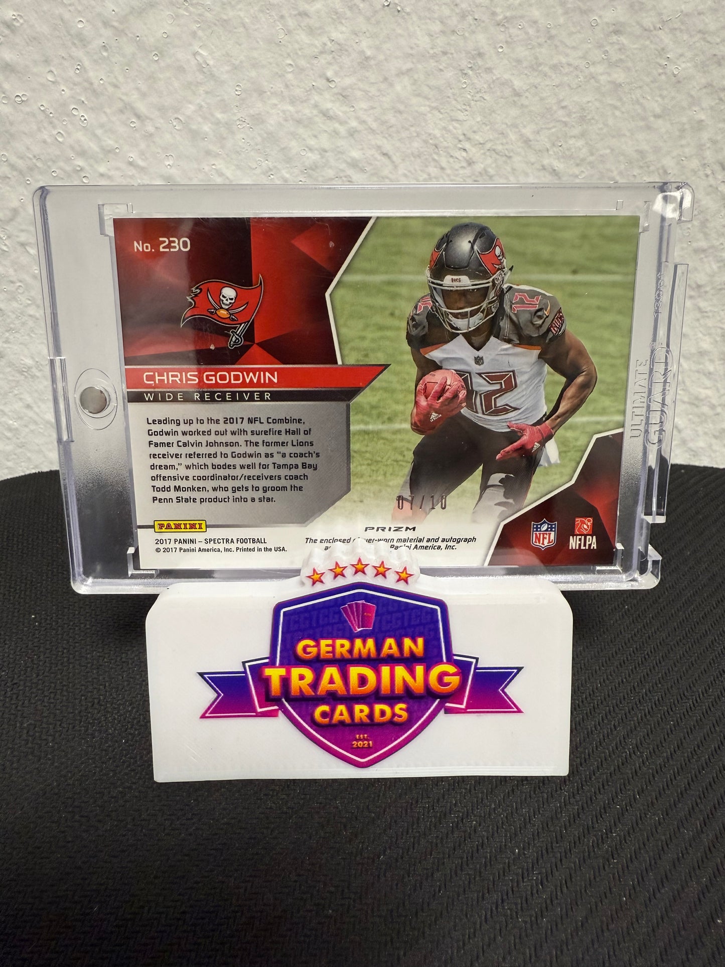 Chris Godwin Rookie Patch Auto 07/10 - 2017 Panini Spectra Football