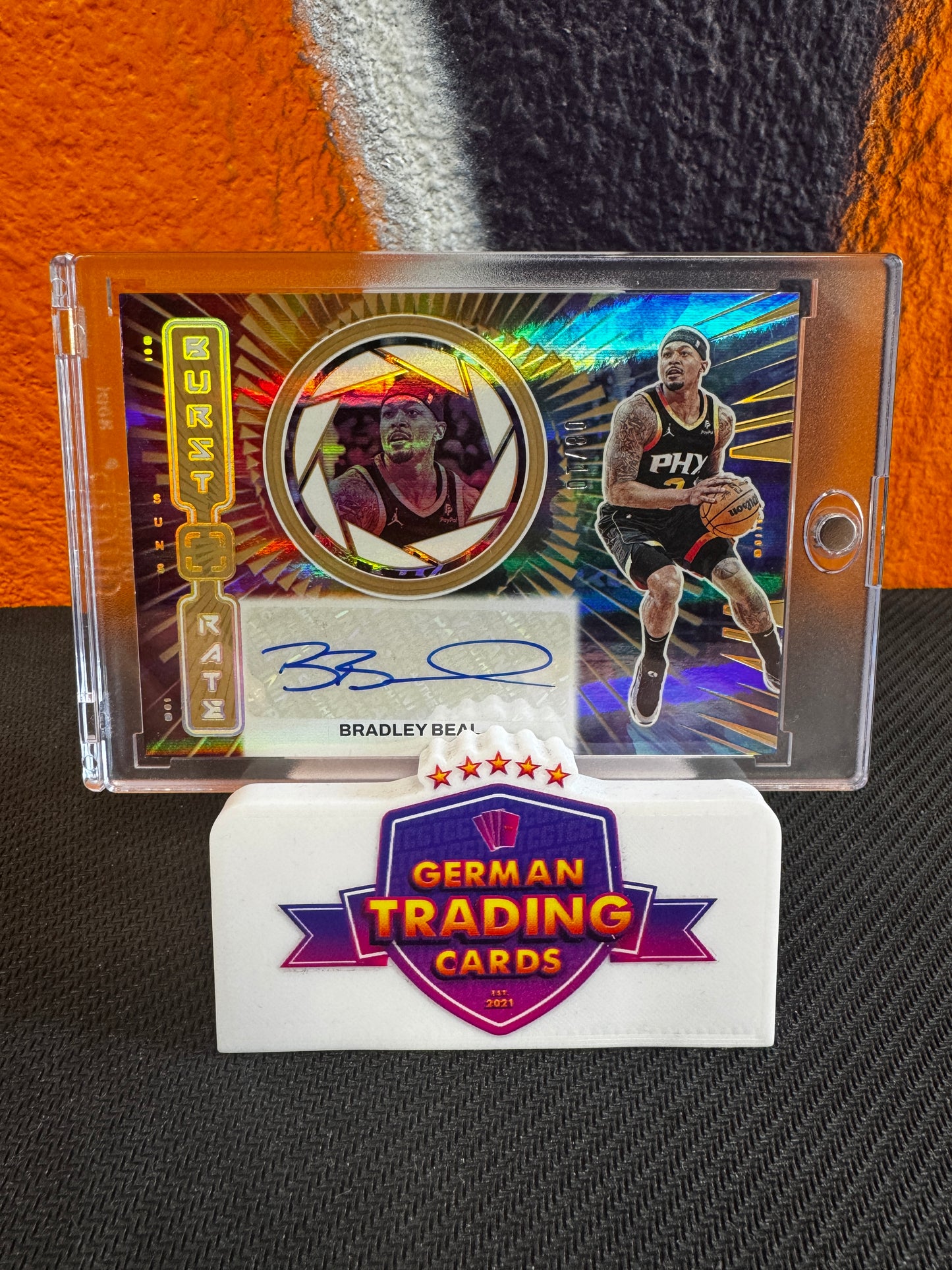 Bradley Beal Burst Rate Auto Gold 08/10 - Panini Recon 2023/24