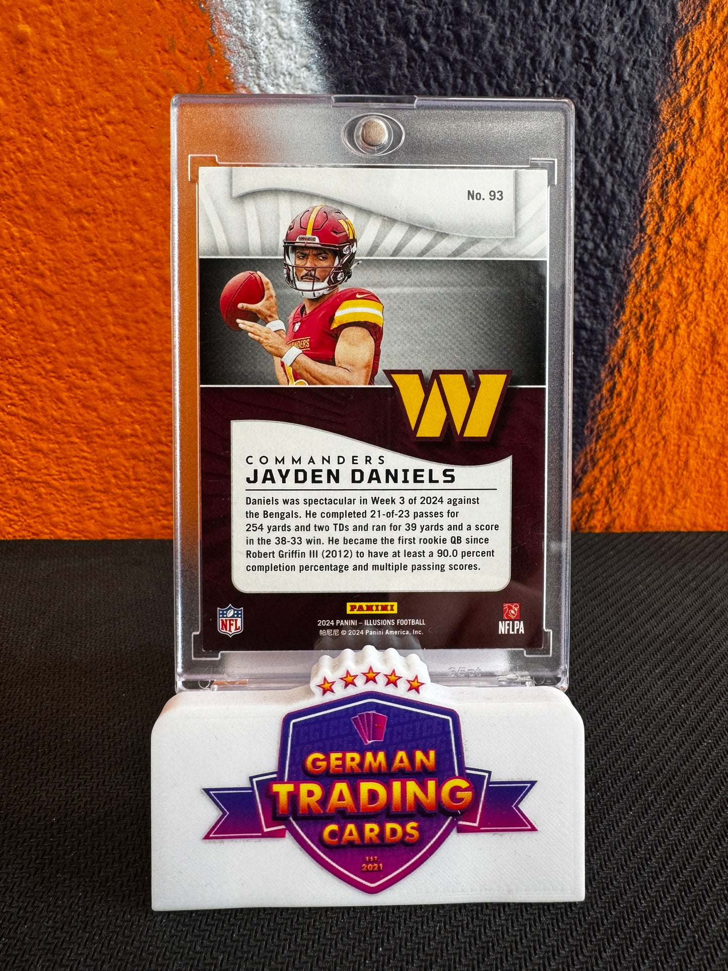 Jayden Daniels Rookie Swirl - Panini Illusions 2024